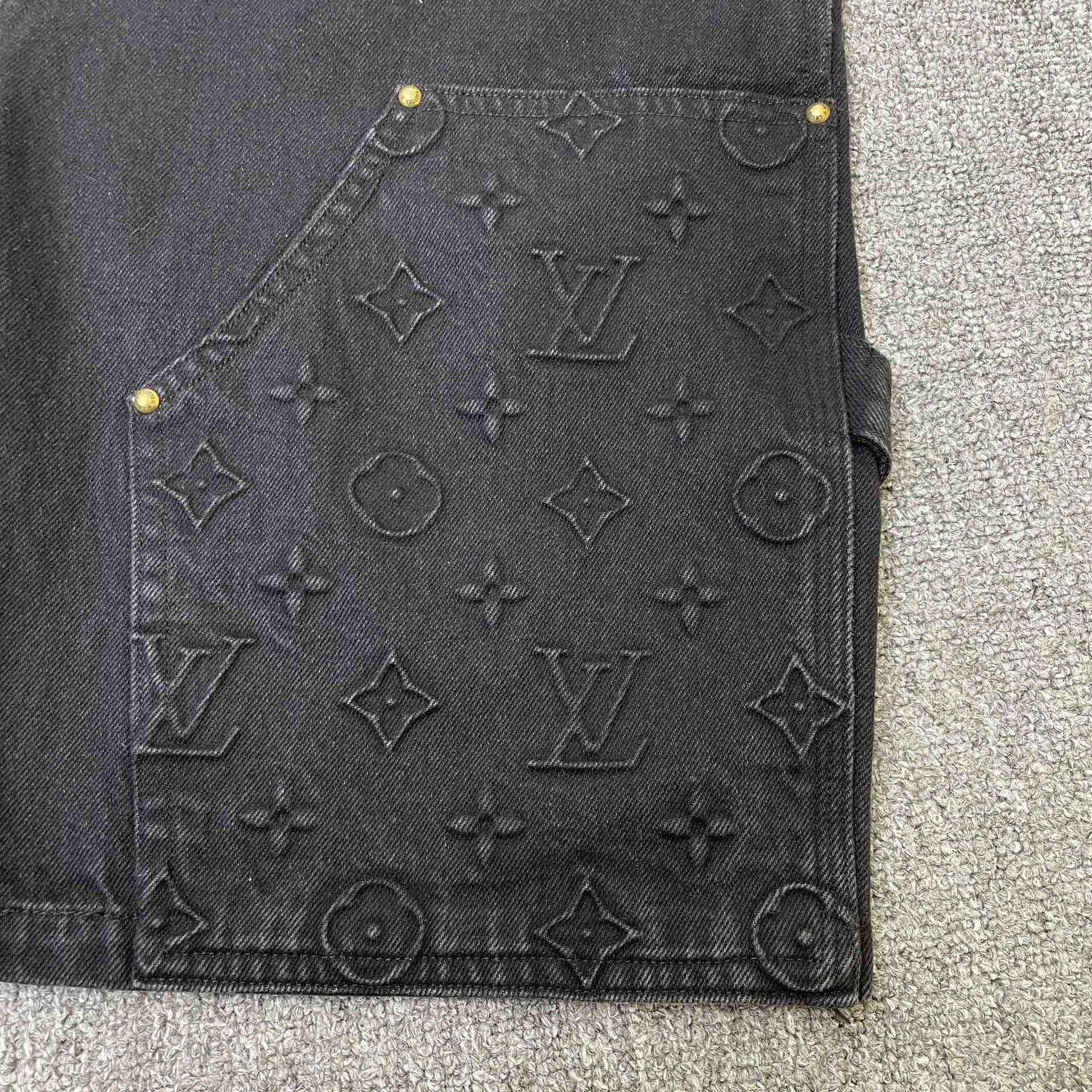 Louis Vuitton Monogram Denim Shorts    - PerfectKickZ
