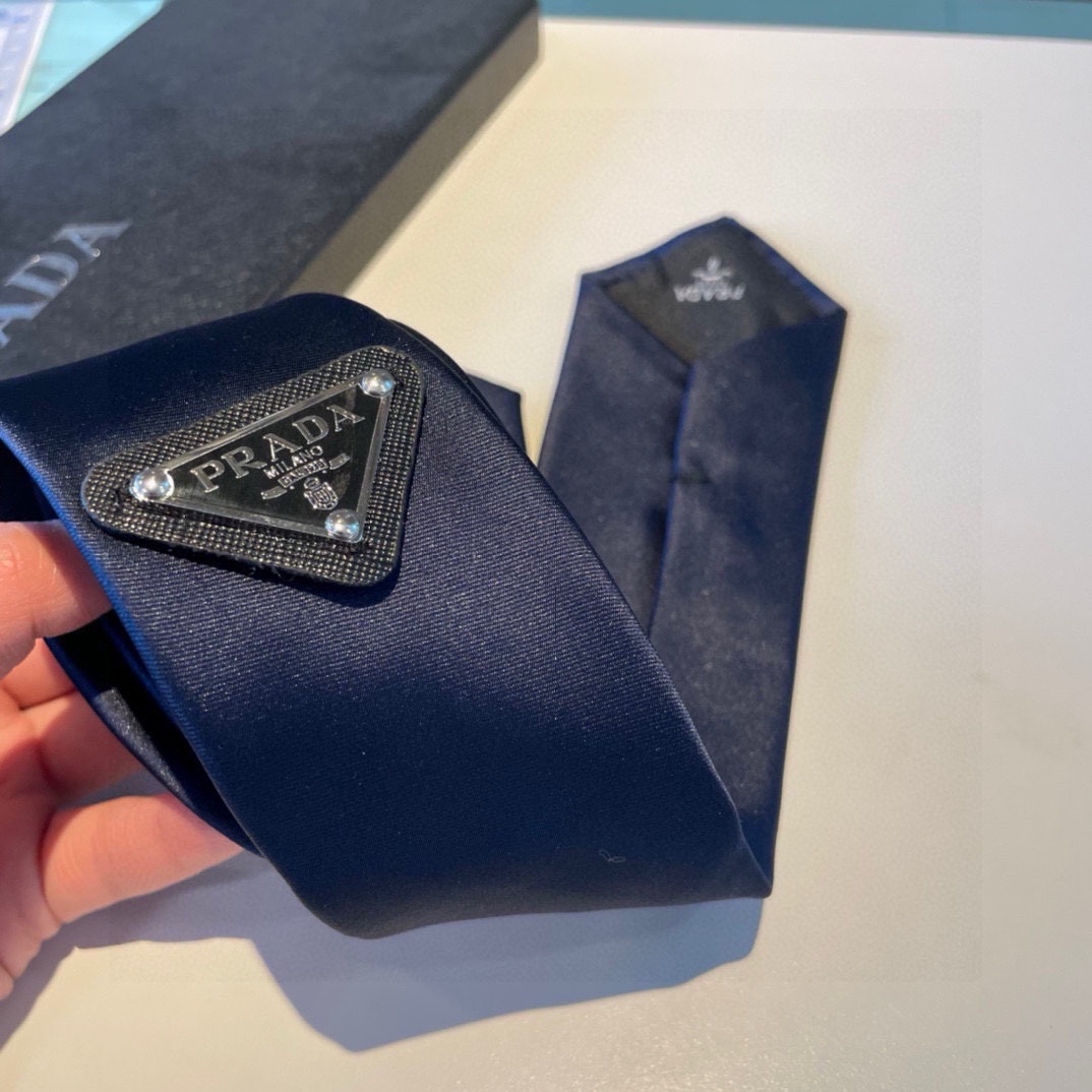 Prada Prada Logo Tie - PerfectKickZ