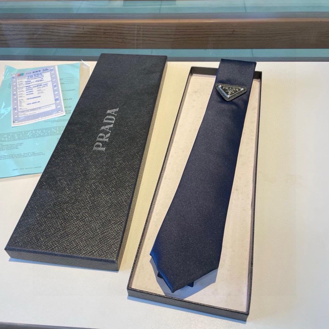 Prada Prada Logo Tie - PerfectKickZ