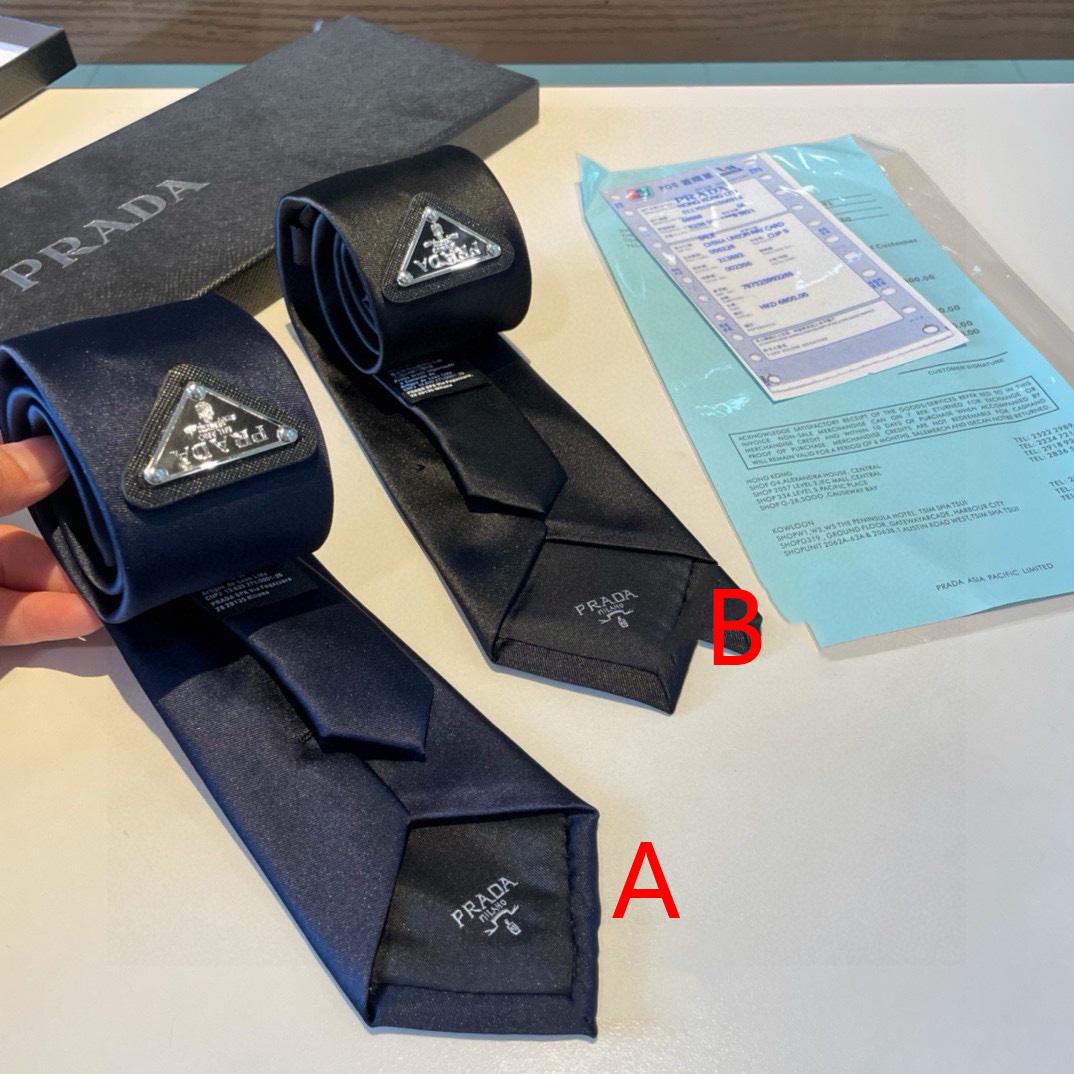 Prada Prada Logo Tie - PerfectKickZ