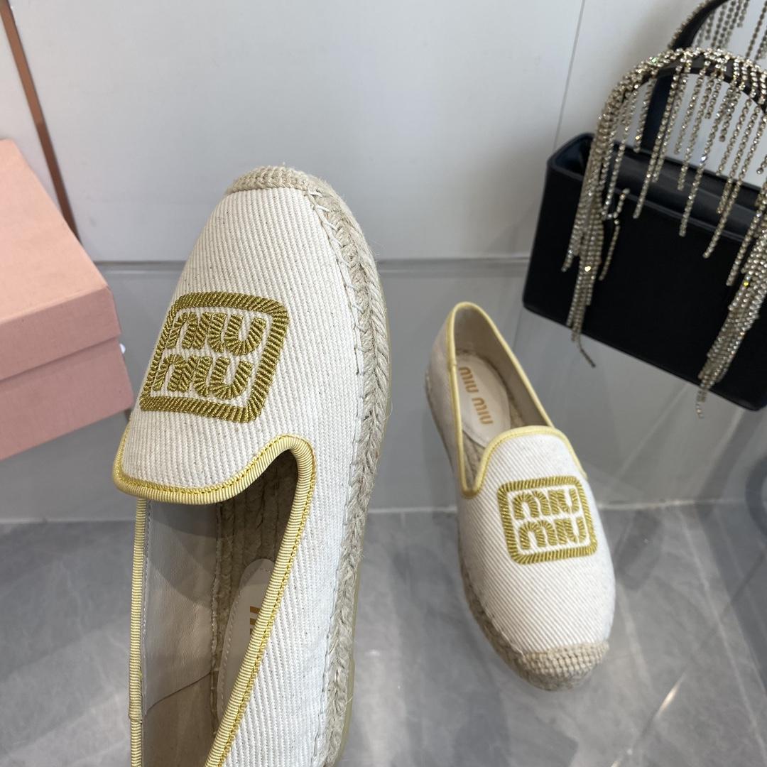 Miu Miu Cotton Drill Espadrilles - PerfectKickZ