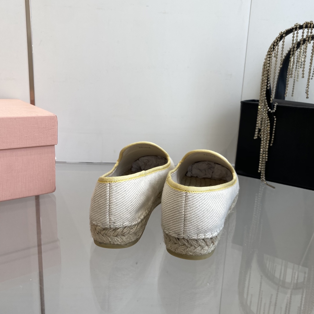 Miu Miu Cotton Drill Espadrilles - PerfectKickZ