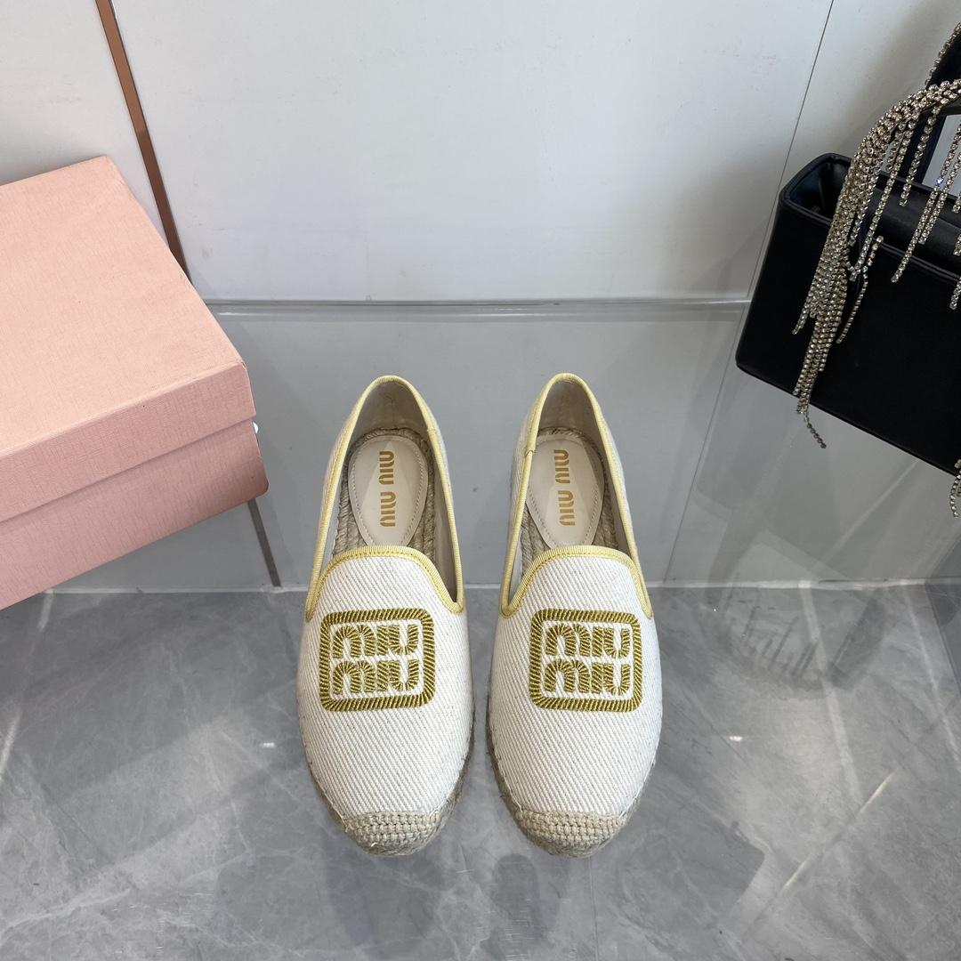 Miu Miu Cotton Drill Espadrilles - PerfectKickZ