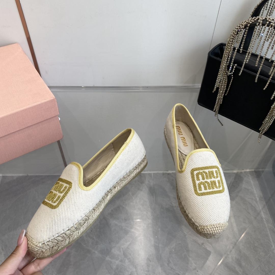 Miu Miu Cotton Drill Espadrilles - PerfectKickZ