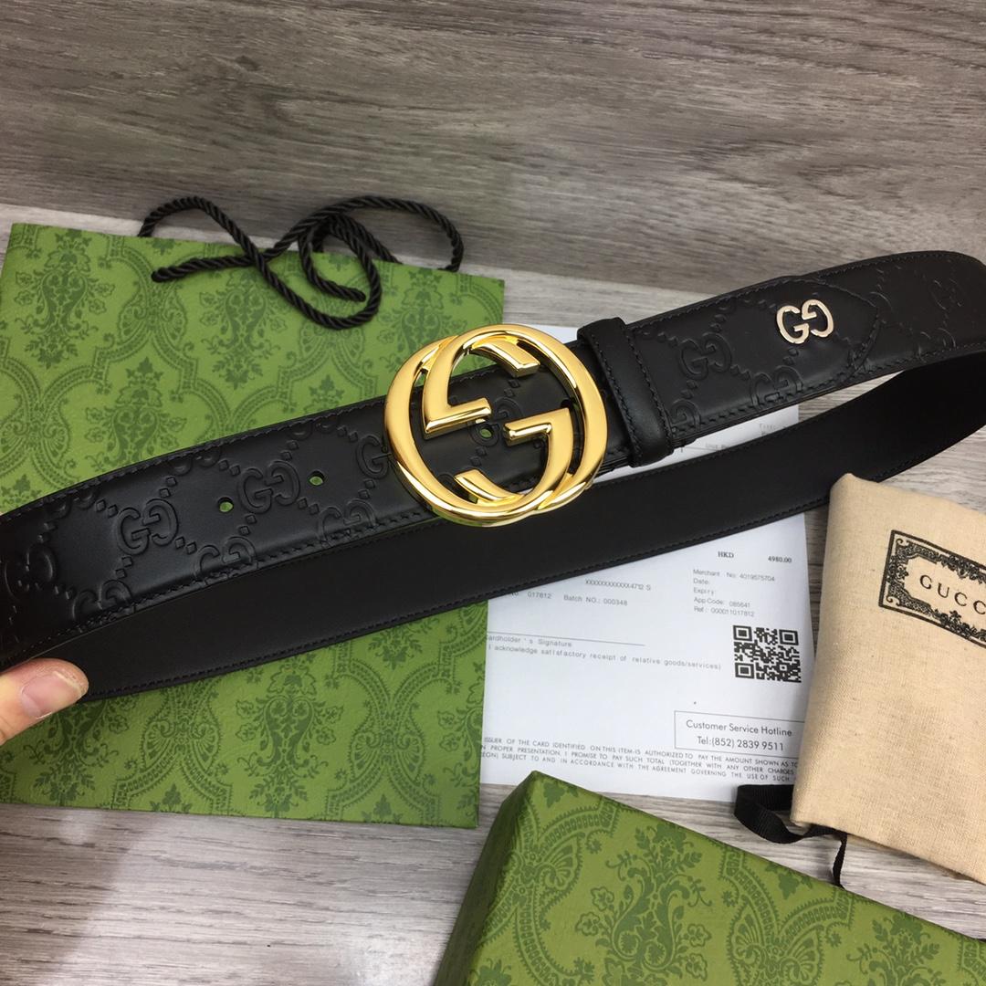 Gucci Leather Belt  40mm - PerfectKickZ
