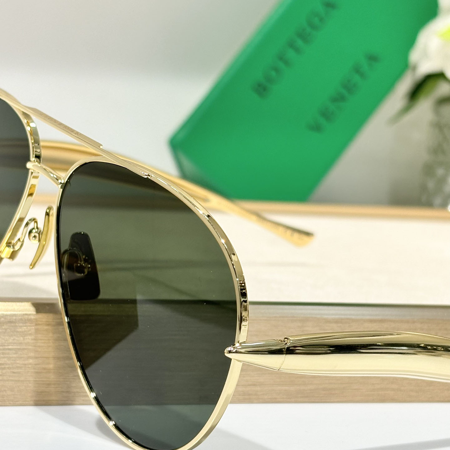 Bottega Veneta Sardine Aviator Sunglasses   BV1305S - PerfectKickZ