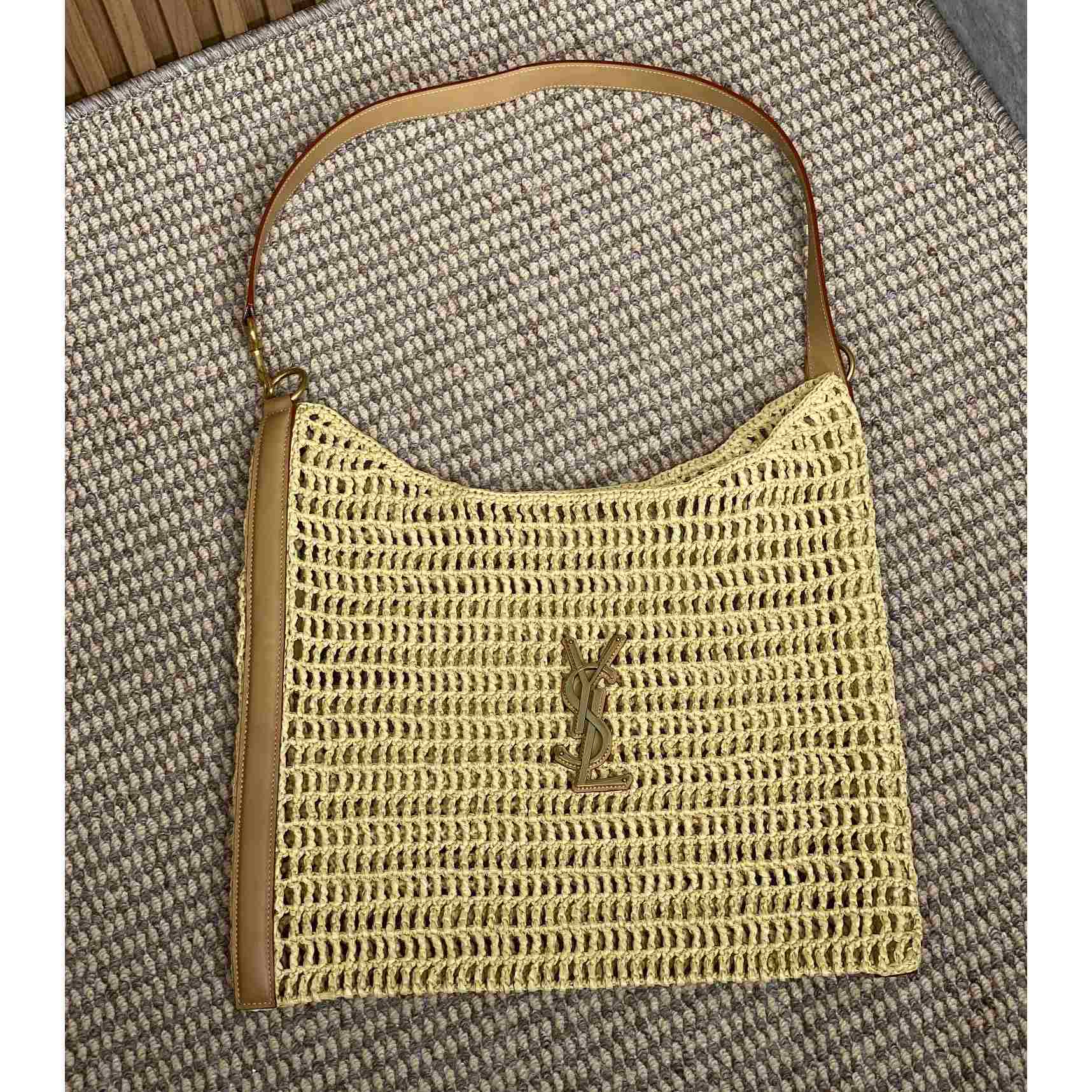 Saint Laurent Oxalis Bag In Raffia Macrame - PerfectKickZ