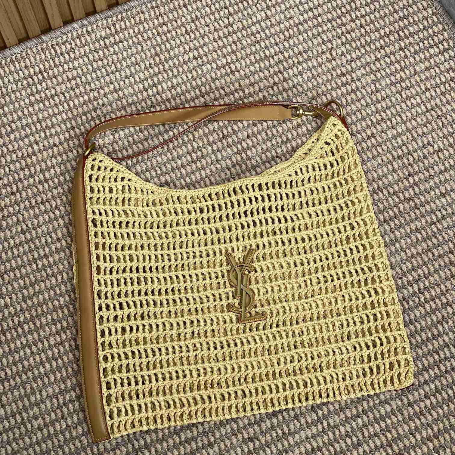 Saint Laurent Oxalis Bag In Raffia Macrame - PerfectKickZ