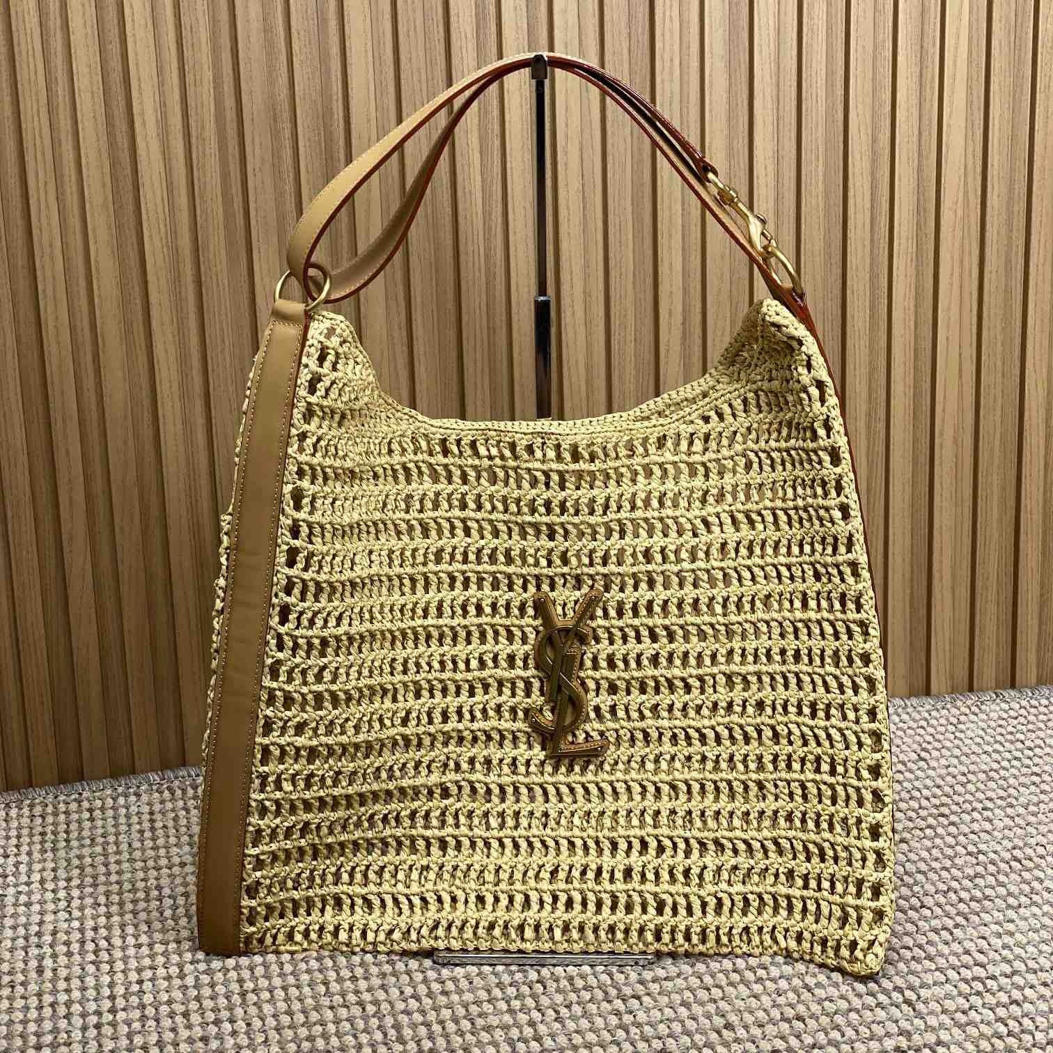 Saint Laurent Oxalis Bag In Raffia Macrame - PerfectKickZ