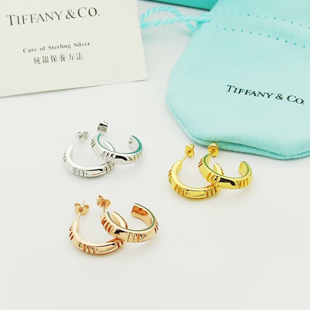 Tiffany & Co. Atlas X Hoop Earrings - PerfectKickZ