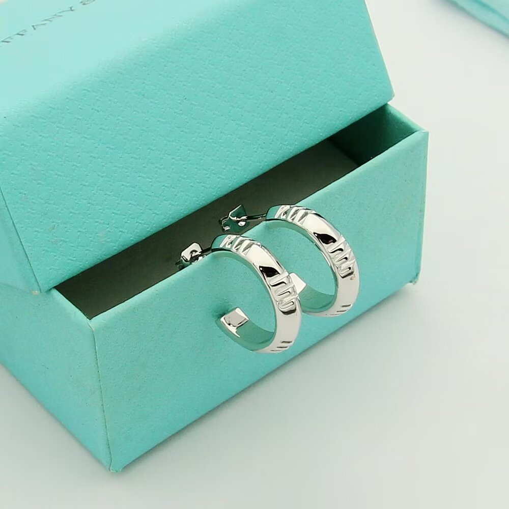 Tiffany & Co. Atlas X Hoop Earrings - PerfectKickZ