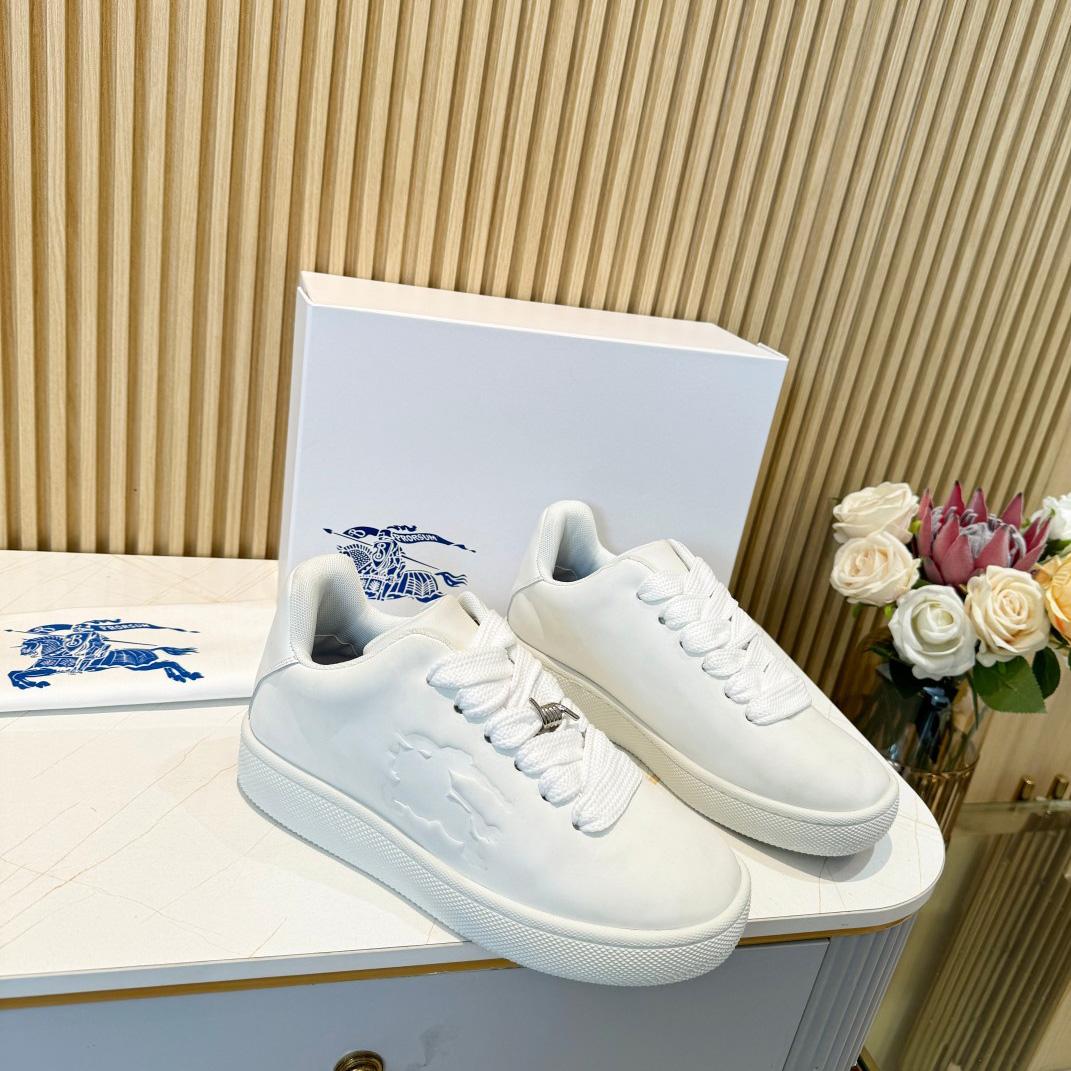 Burberry Leather Box Sneakers - PerfectKickZ