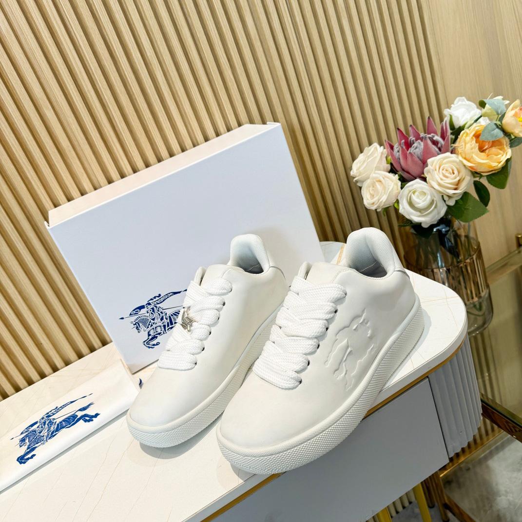 Burberry Leather Box Sneakers - PerfectKickZ