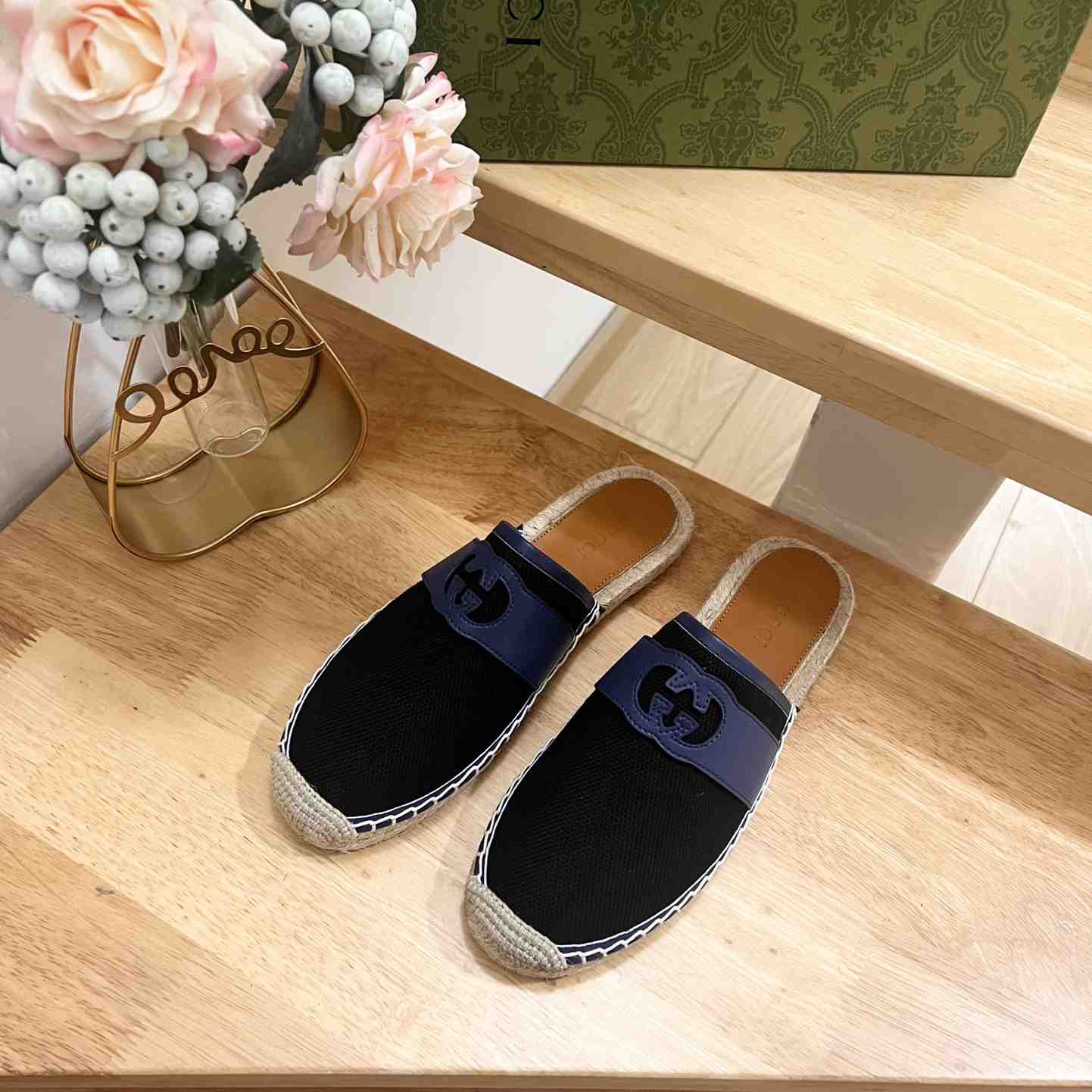 Gucci Interlocking G Slide Espadrille - PerfectKickZ