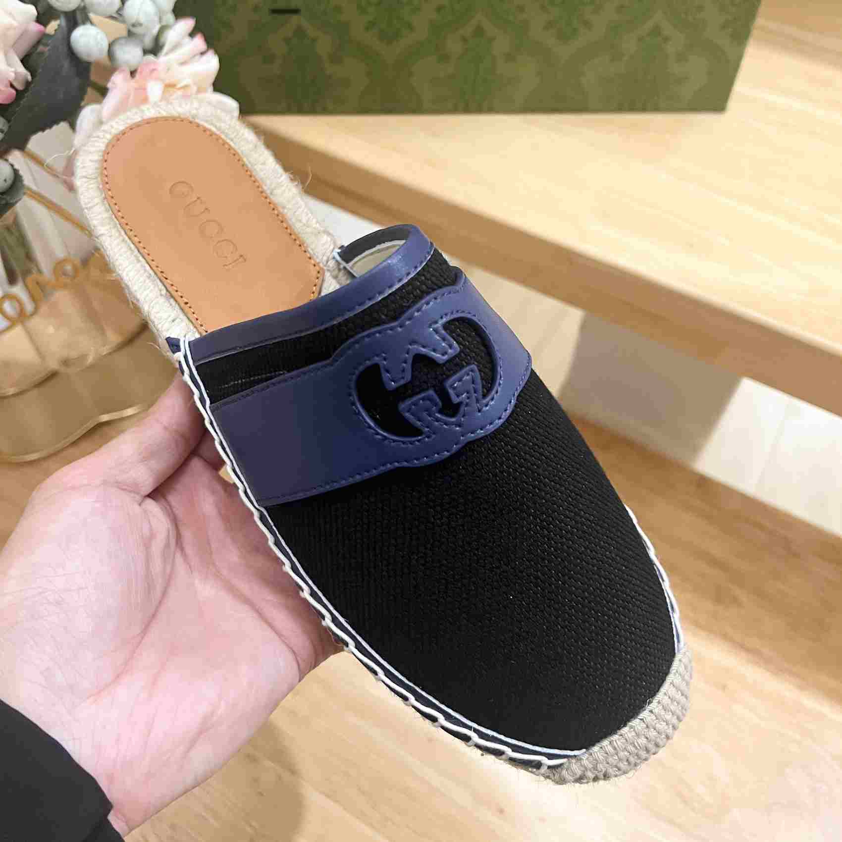 Gucci Interlocking G Slide Espadrille - PerfectKickZ
