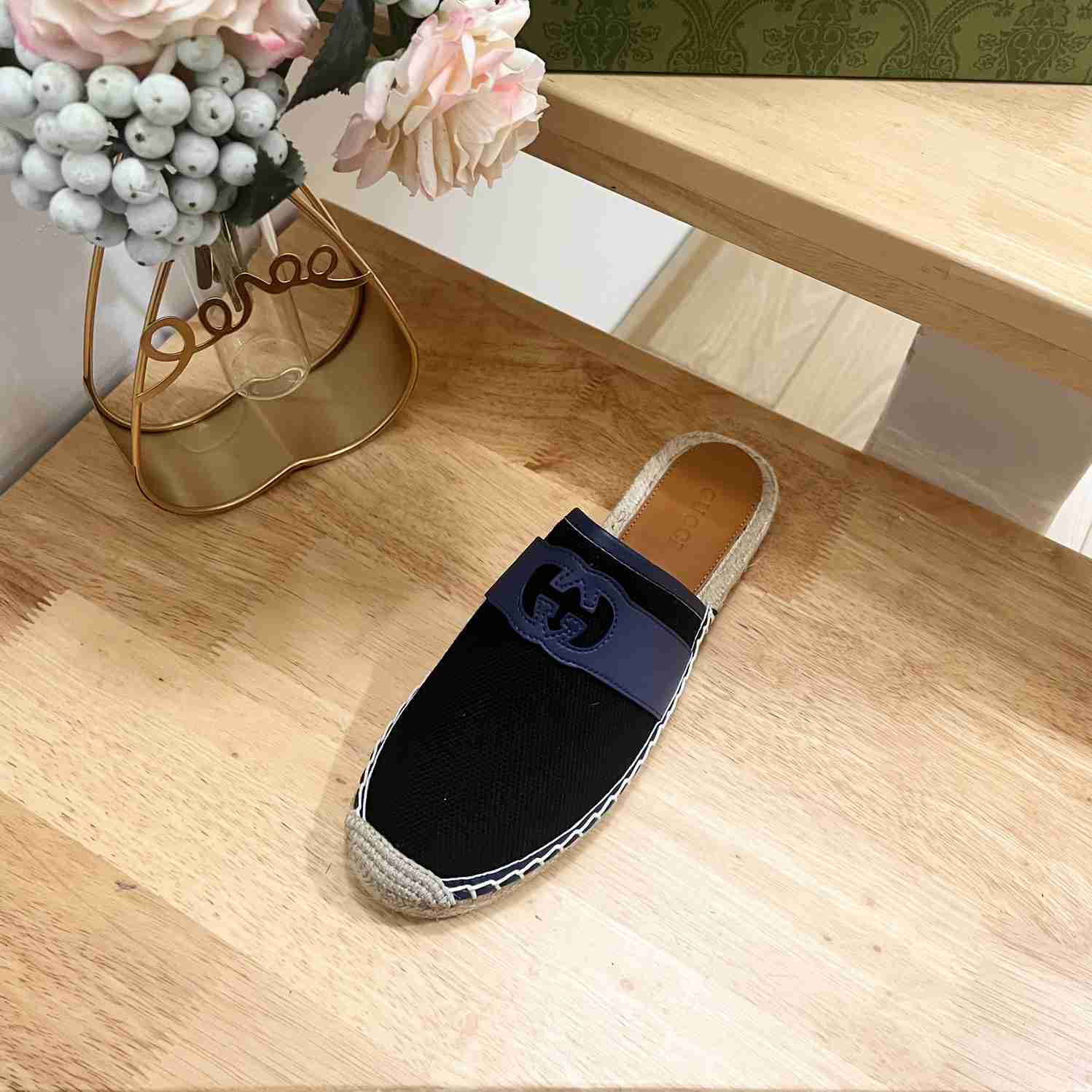Gucci Interlocking G Slide Espadrille - PerfectKickZ