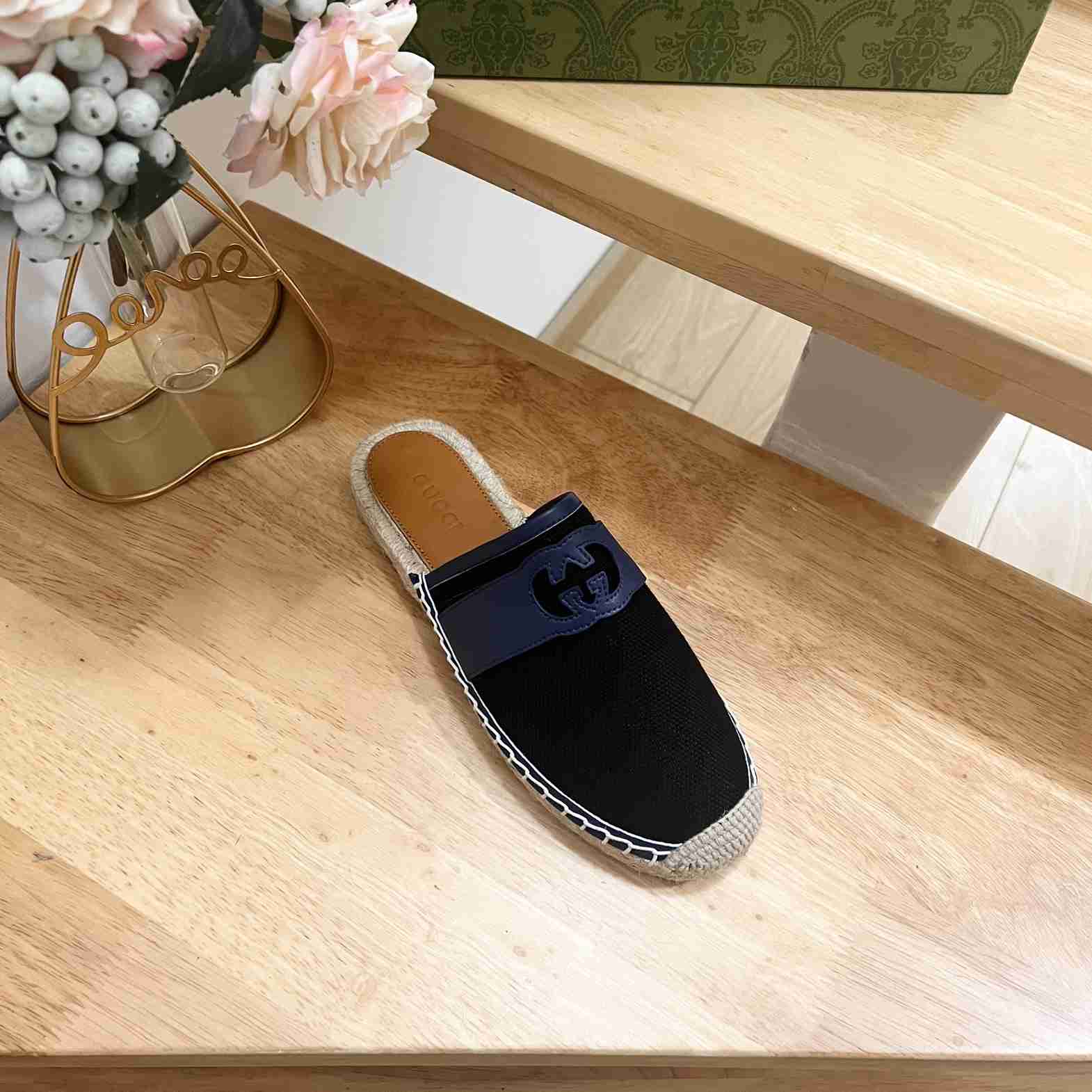 Gucci Interlocking G Slide Espadrille - PerfectKickZ