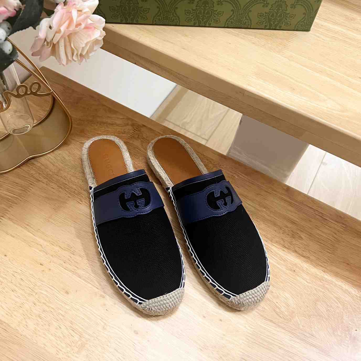 Gucci Interlocking G Slide Espadrille - PerfectKickZ