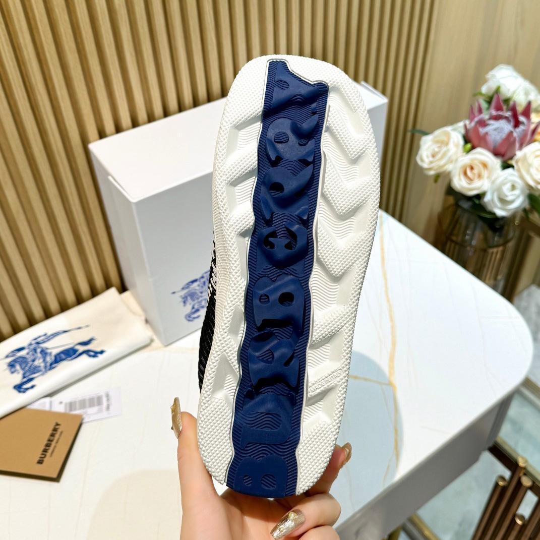 Burberry Check Knit Box Sneakers - PerfectKickZ