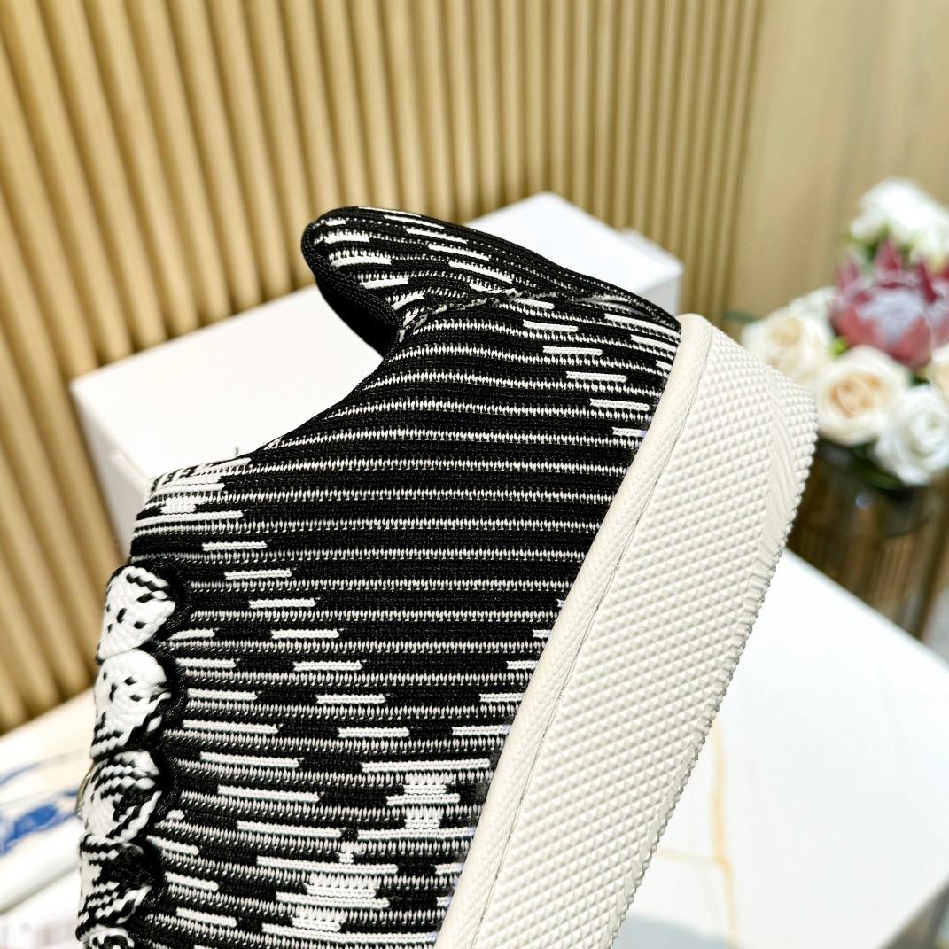 Burberry Check Knit Box Sneakers - PerfectKickZ