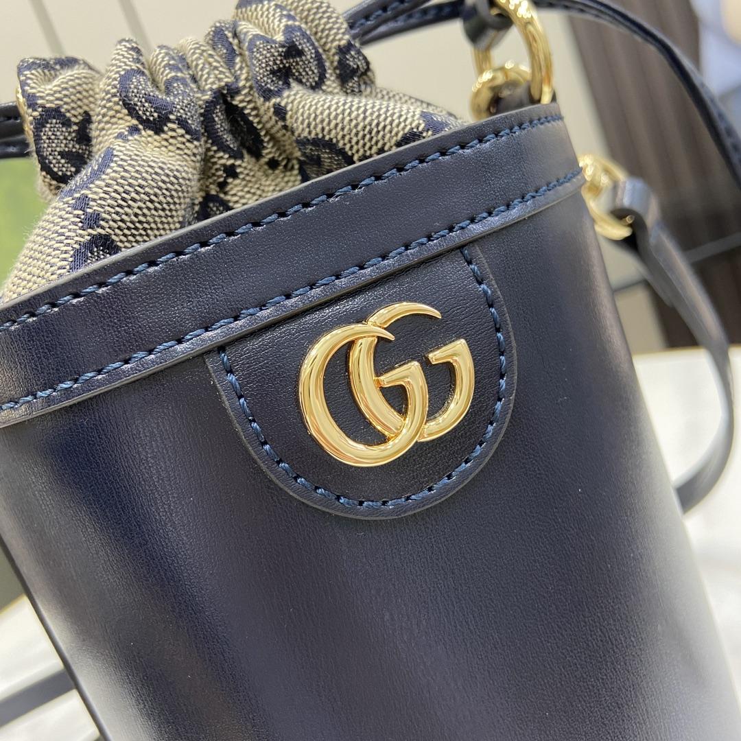 Gucci Ophidia Mini Bucket Bag  (11.5x23x8cm) - PerfectKickZ