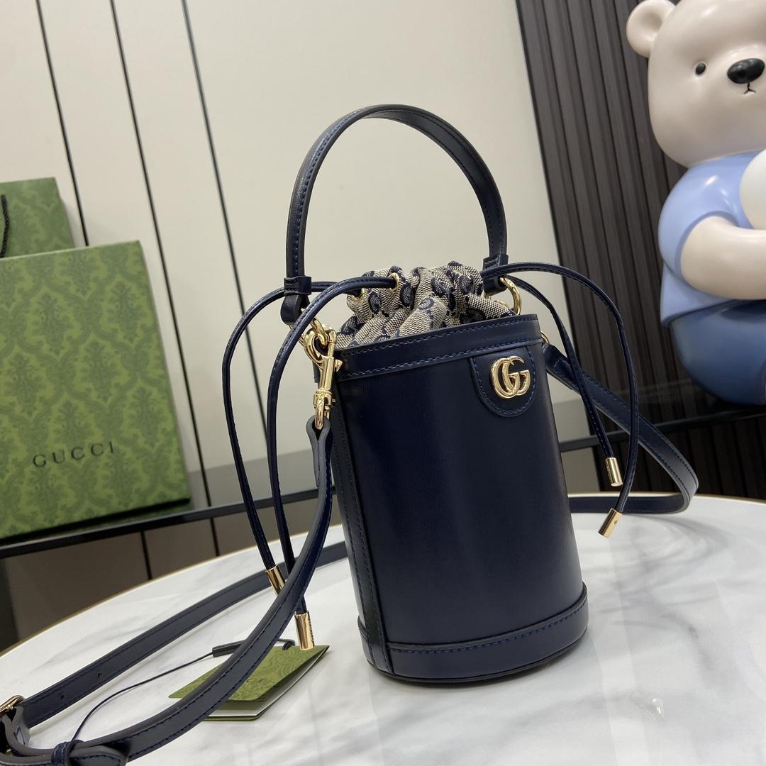 Gucci Ophidia Mini Bucket Bag  (11.5x23x8cm) - PerfectKickZ