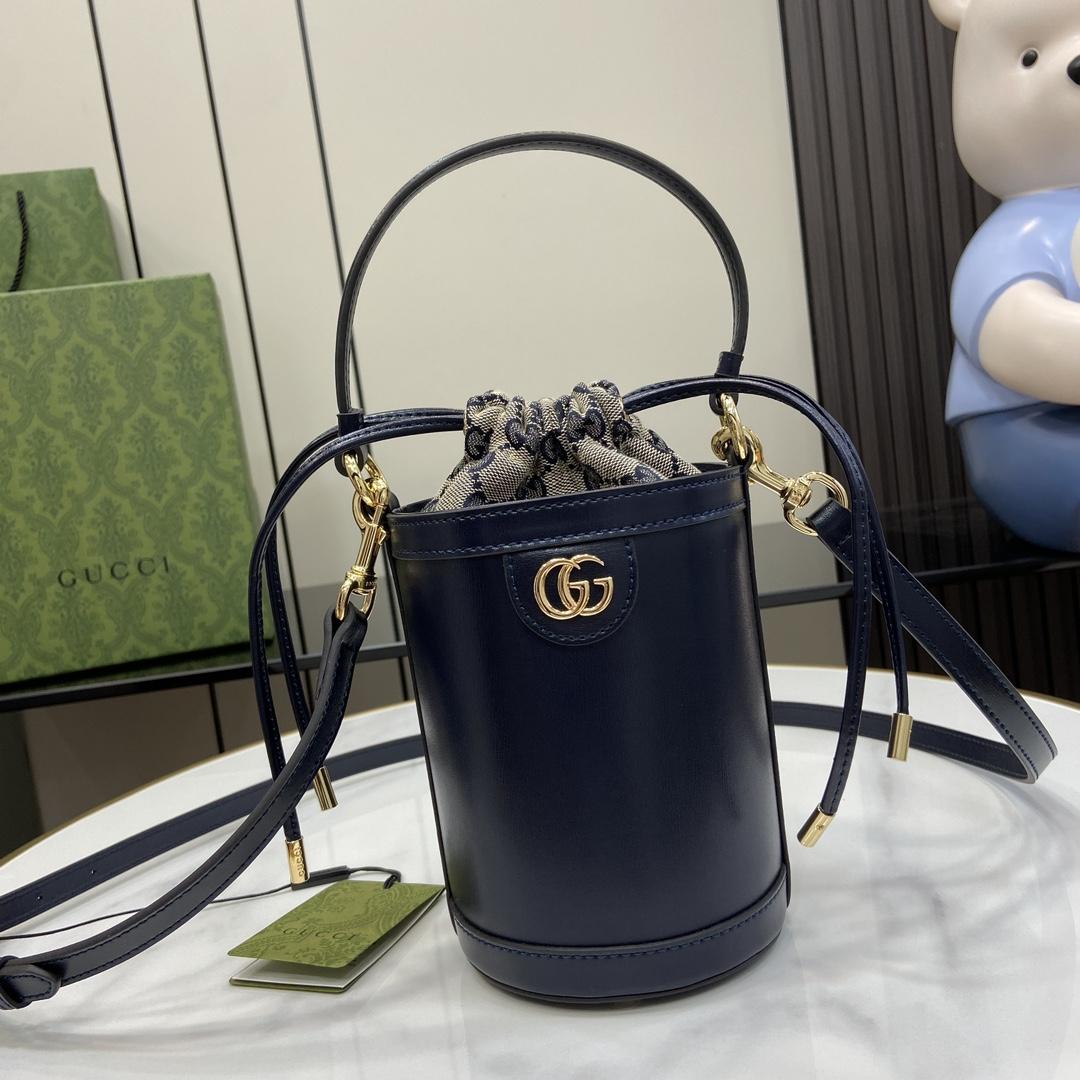 Gucci Ophidia Mini Bucket Bag  (11.5x23x8cm) - PerfectKickZ