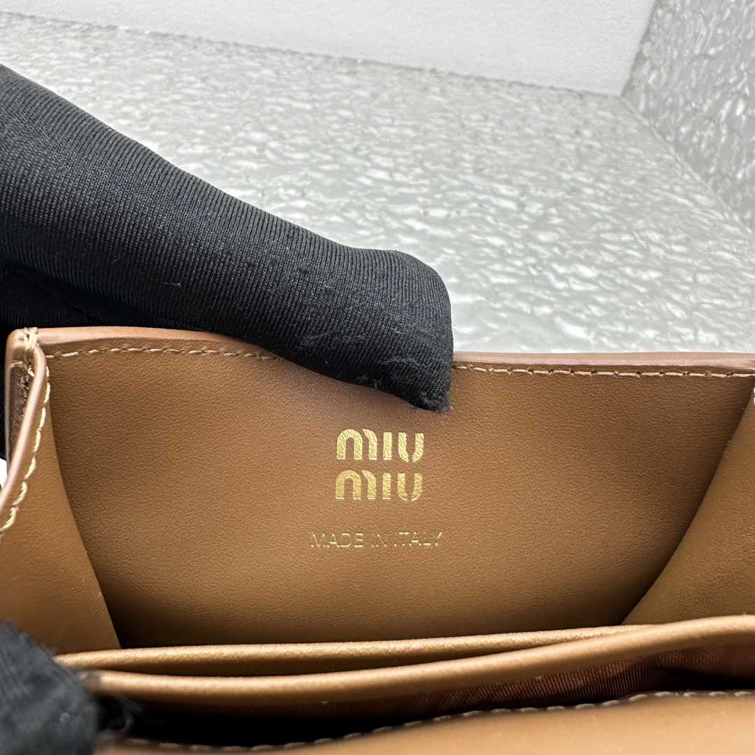 Miu Miu Leather Wallet With Leather And Cord Shoulder Strap - PerfectKickZ