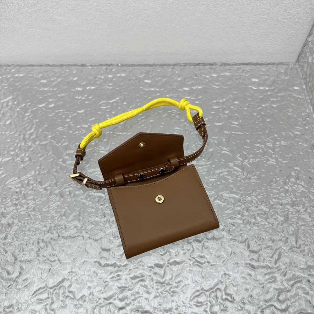 Miu Miu Leather Wallet With Leather And Cord Shoulder Strap - PerfectKickZ
