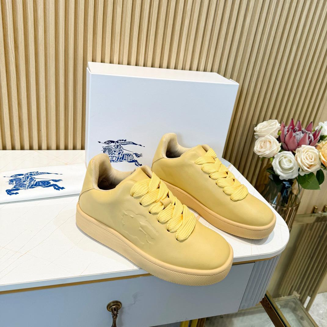 Burberry Leather Box Sneakers - PerfectKickZ