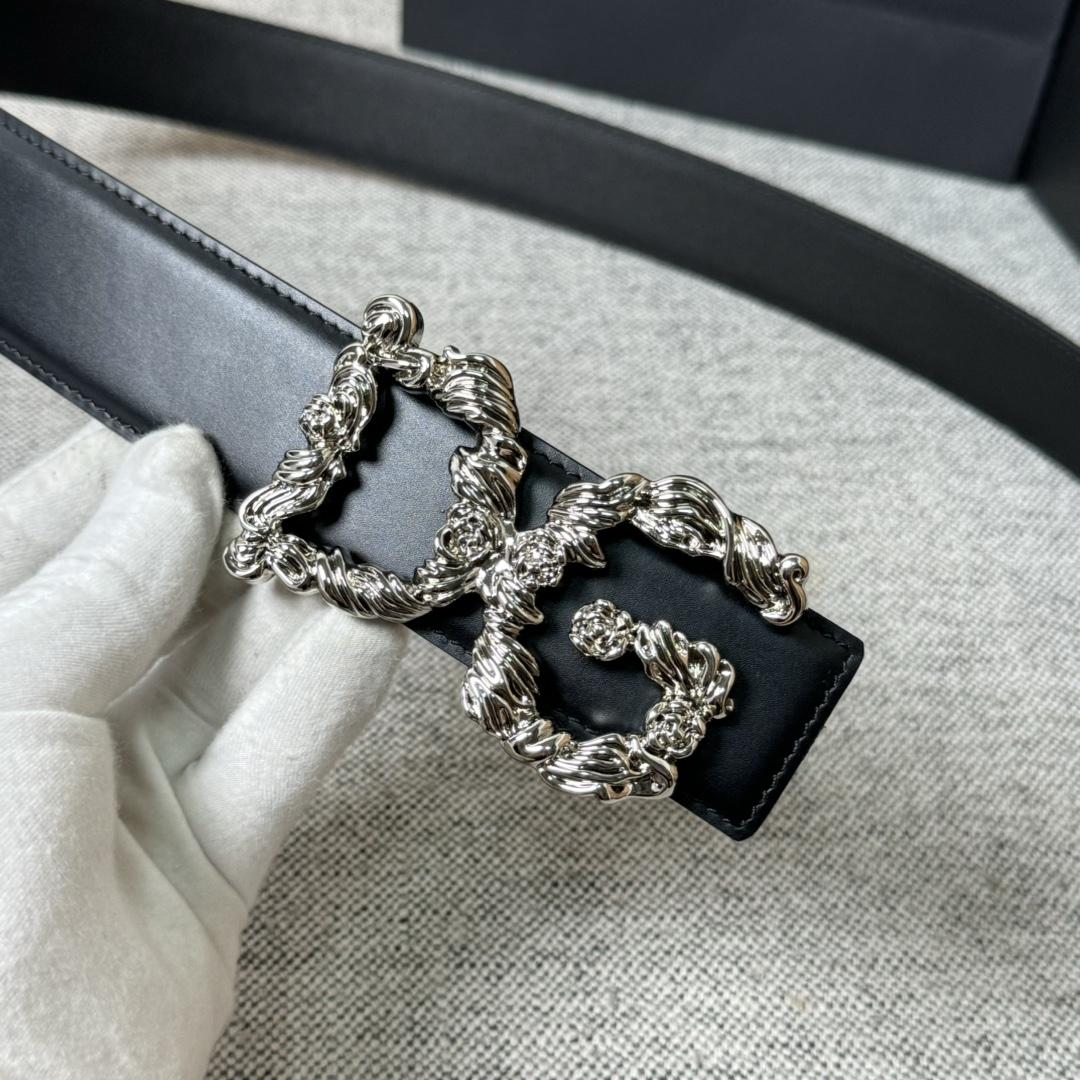 Dolce & Gabbana DG Logo-buckle Leather Belt   40mm - PerfectKickZ