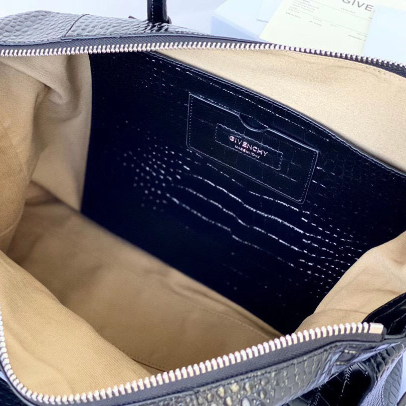 Givenchy Antigona Bag In Crocodile Effect Leather (45x9x35cm) - PerfectKickZ