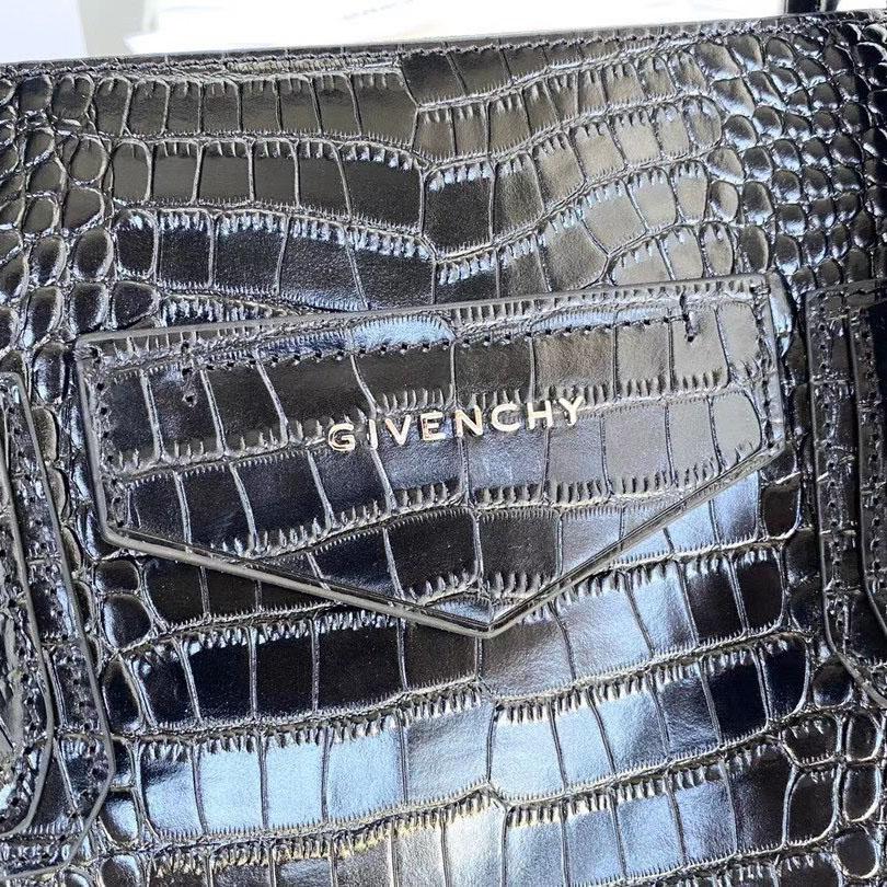 Givenchy Antigona Bag In Crocodile Effect Leather (45x9x35cm) - PerfectKickZ