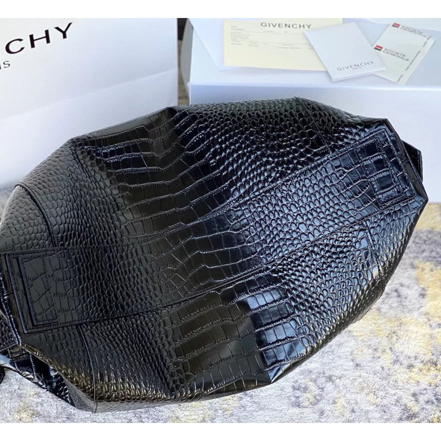 Givenchy Antigona Bag In Crocodile Effect Leather (45x9x35cm) - PerfectKickZ