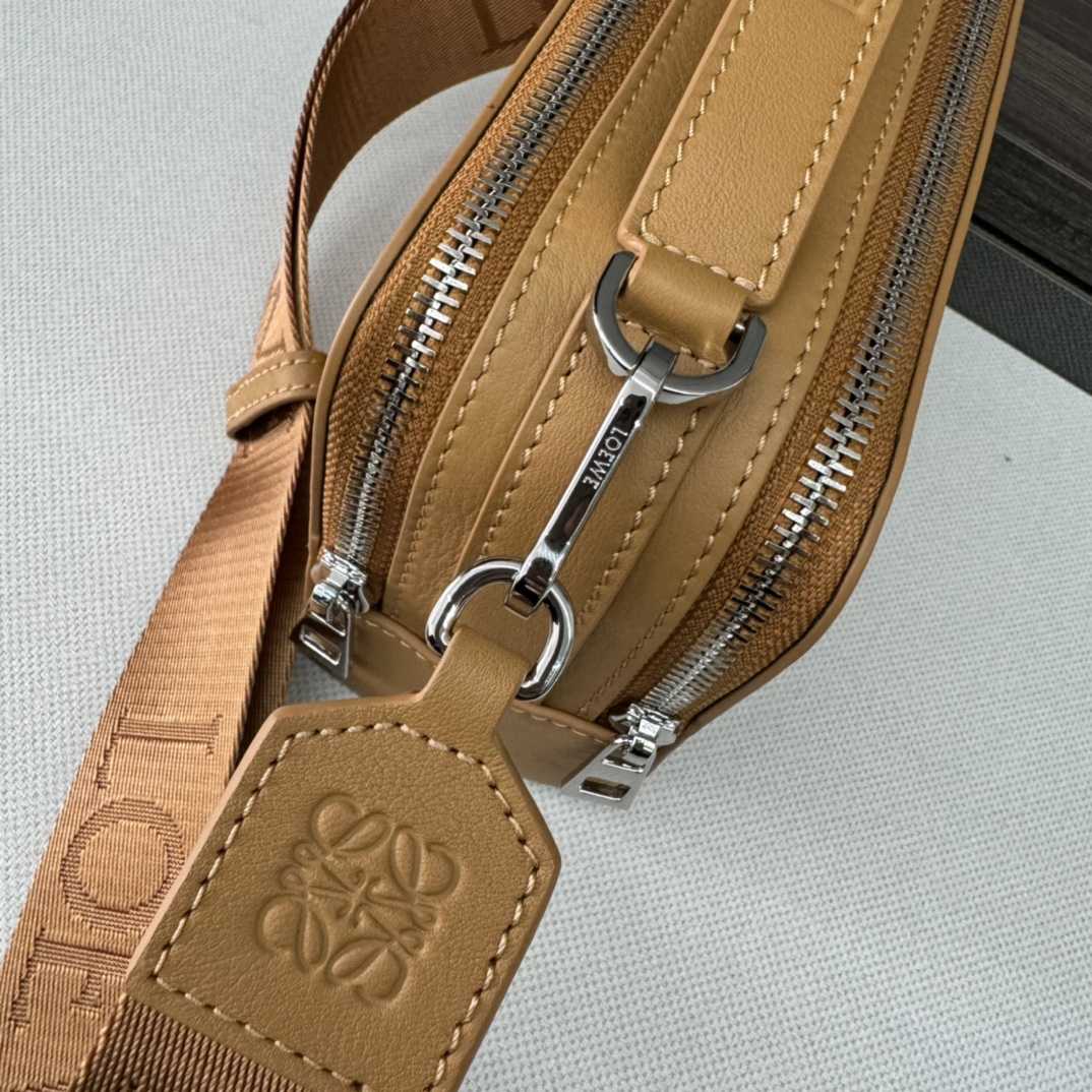 Loewe Mini Camera Crossbody Bag In Satin Calfskin - PerfectKickZ
