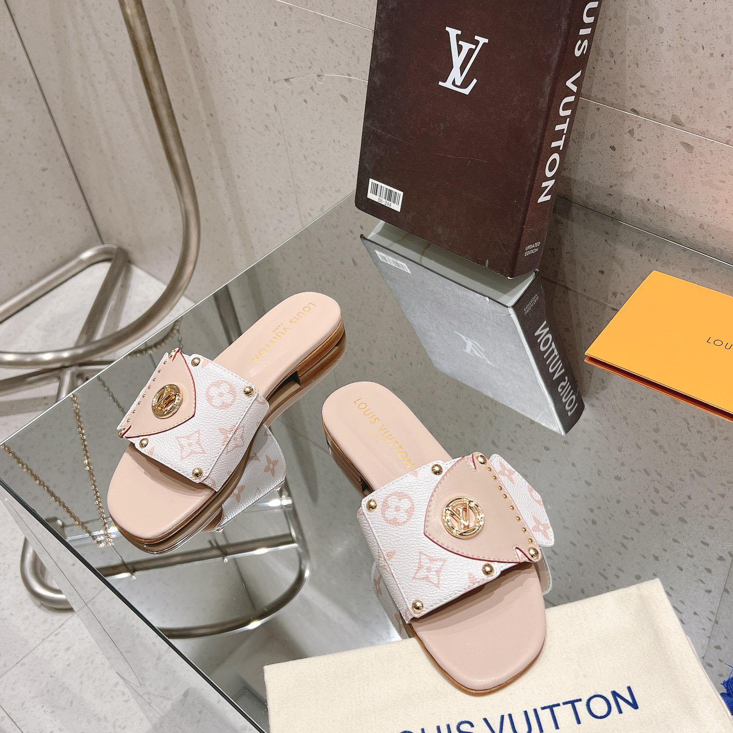 Louis Vuitton LV Frame Flat Mule   1ACXIM - PerfectKickZ