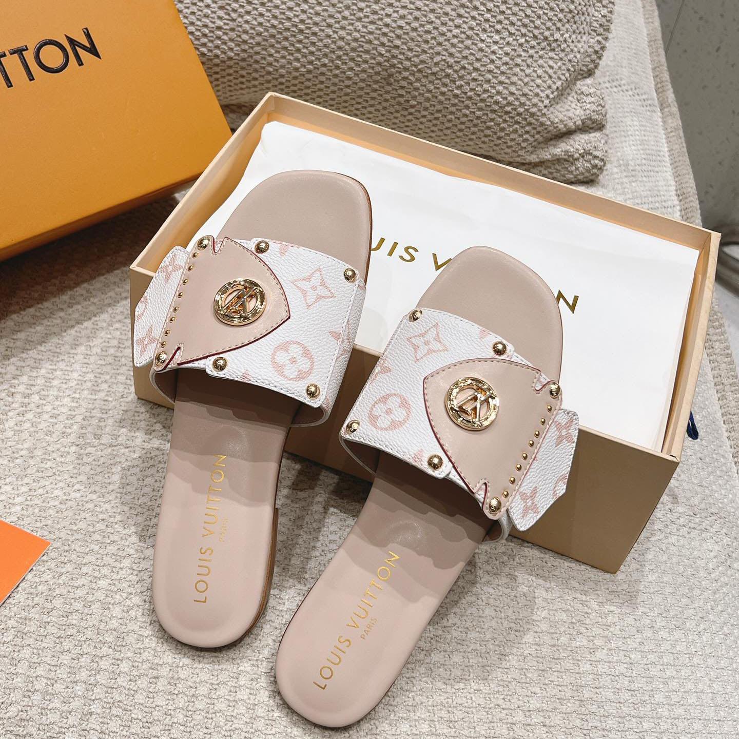 Louis Vuitton LV Frame Flat Mule   1ACXIM - PerfectKickZ