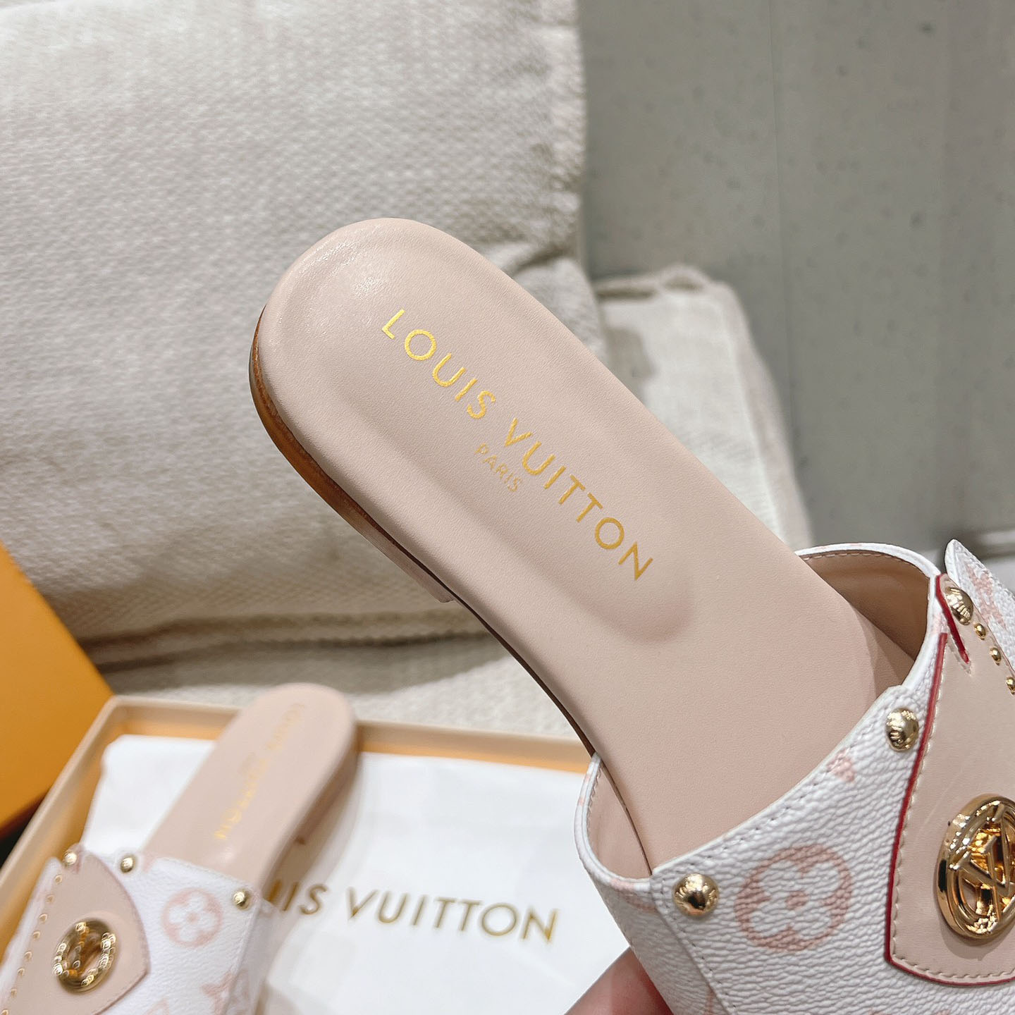 Louis Vuitton LV Frame Flat Mule   1ACXIM - PerfectKickZ