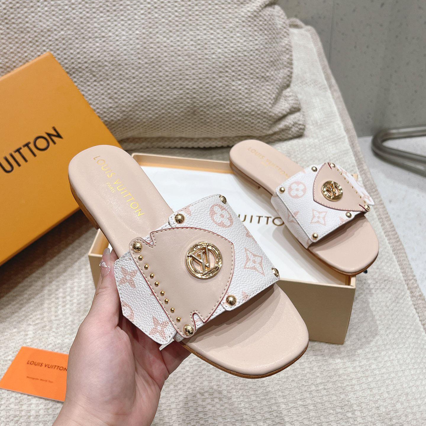 Louis Vuitton LV Frame Flat Mule   1ACXIM - PerfectKickZ