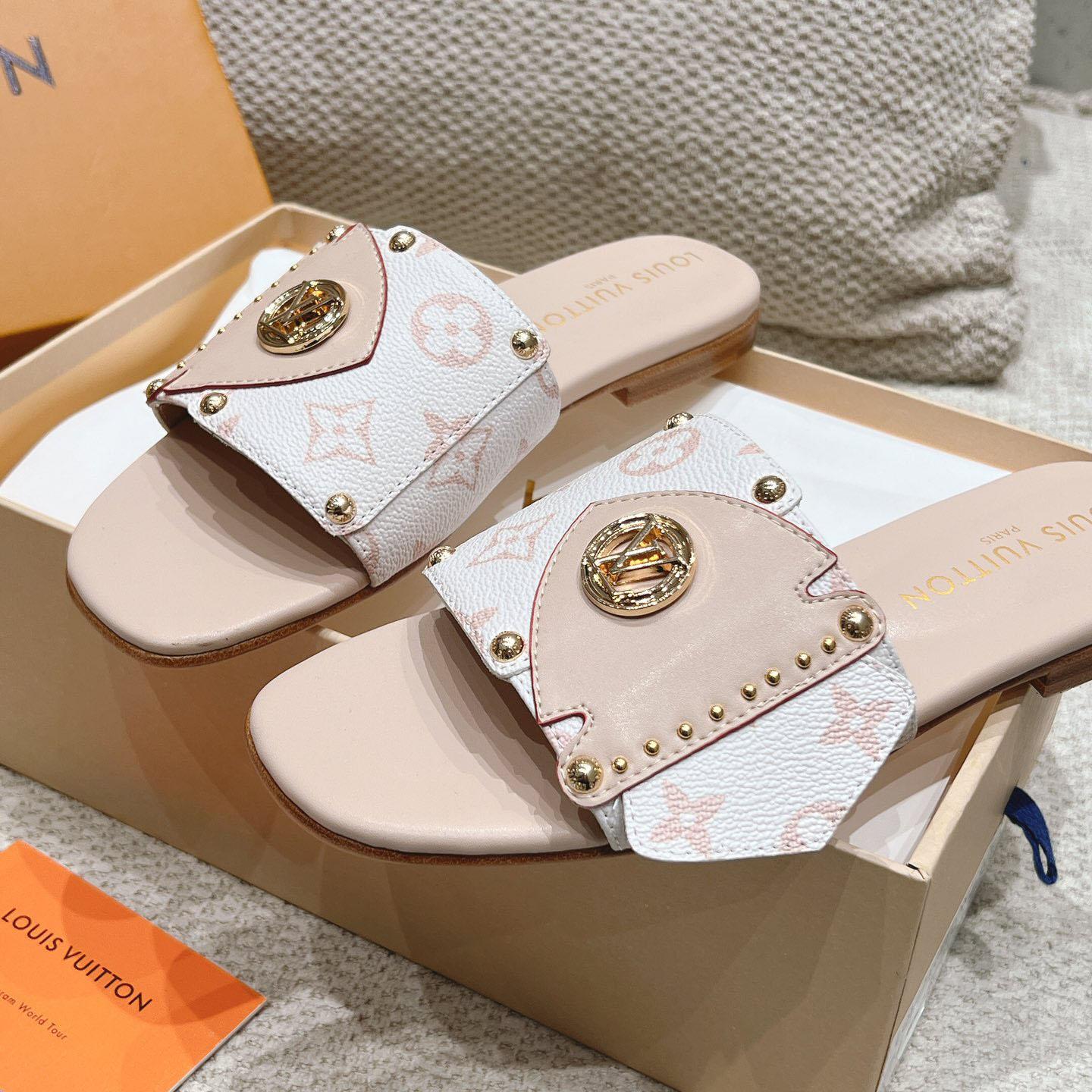 Louis Vuitton LV Frame Flat Mule   1ACXIM - PerfectKickZ