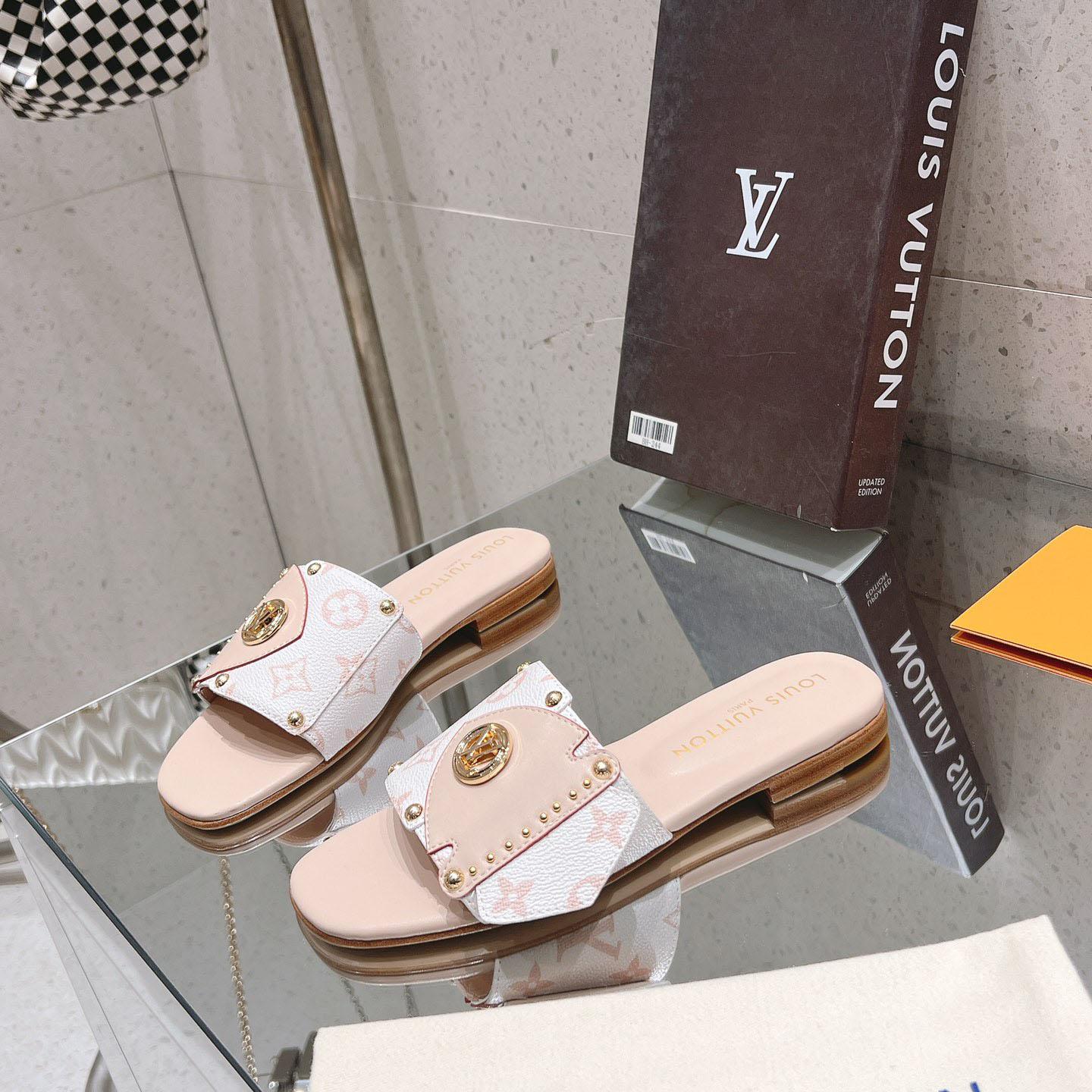 Louis Vuitton LV Frame Flat Mule   1ACXIM - PerfectKickZ