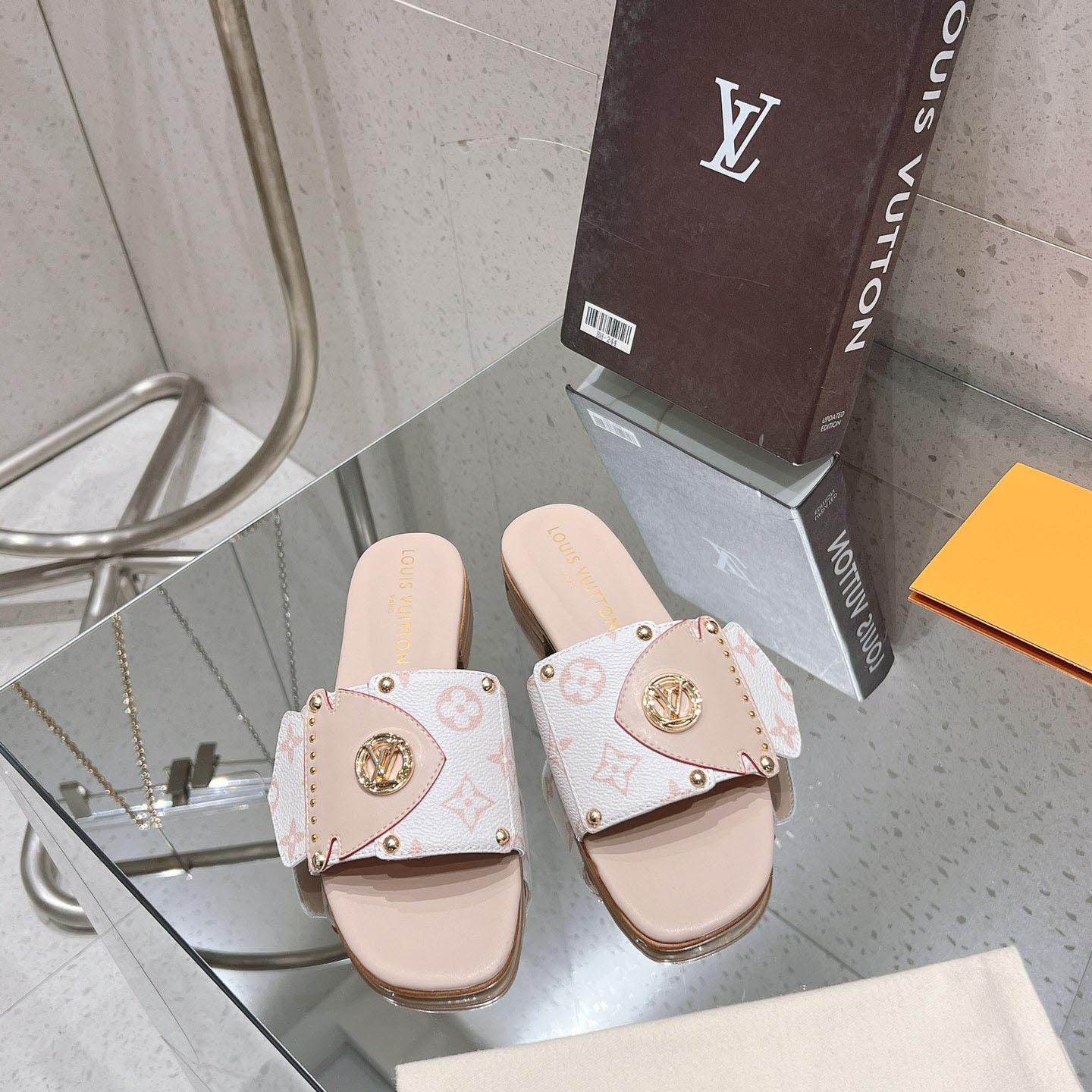 Louis Vuitton LV Frame Flat Mule   1ACXIM - PerfectKickZ