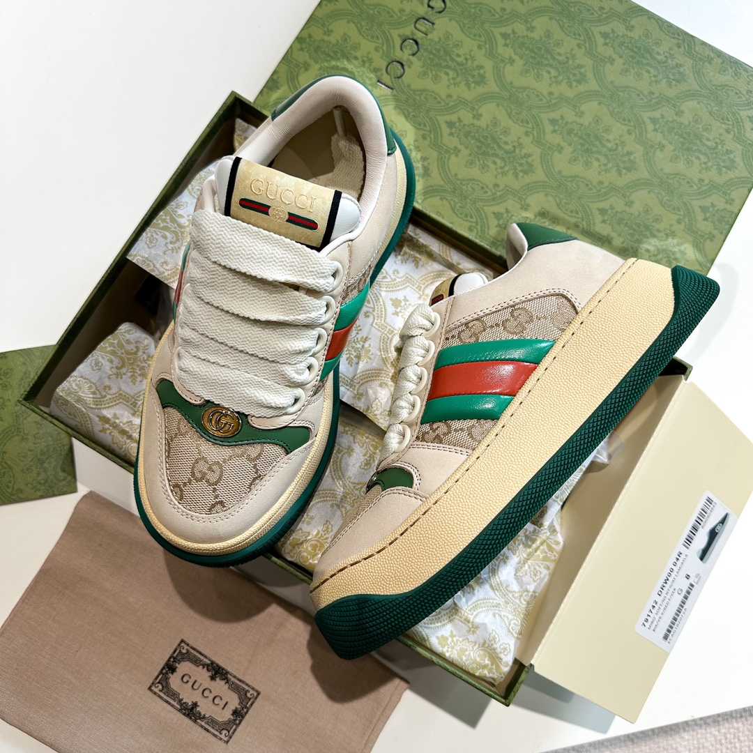 Gucci Screener Trainer With Web - PerfectKickZ