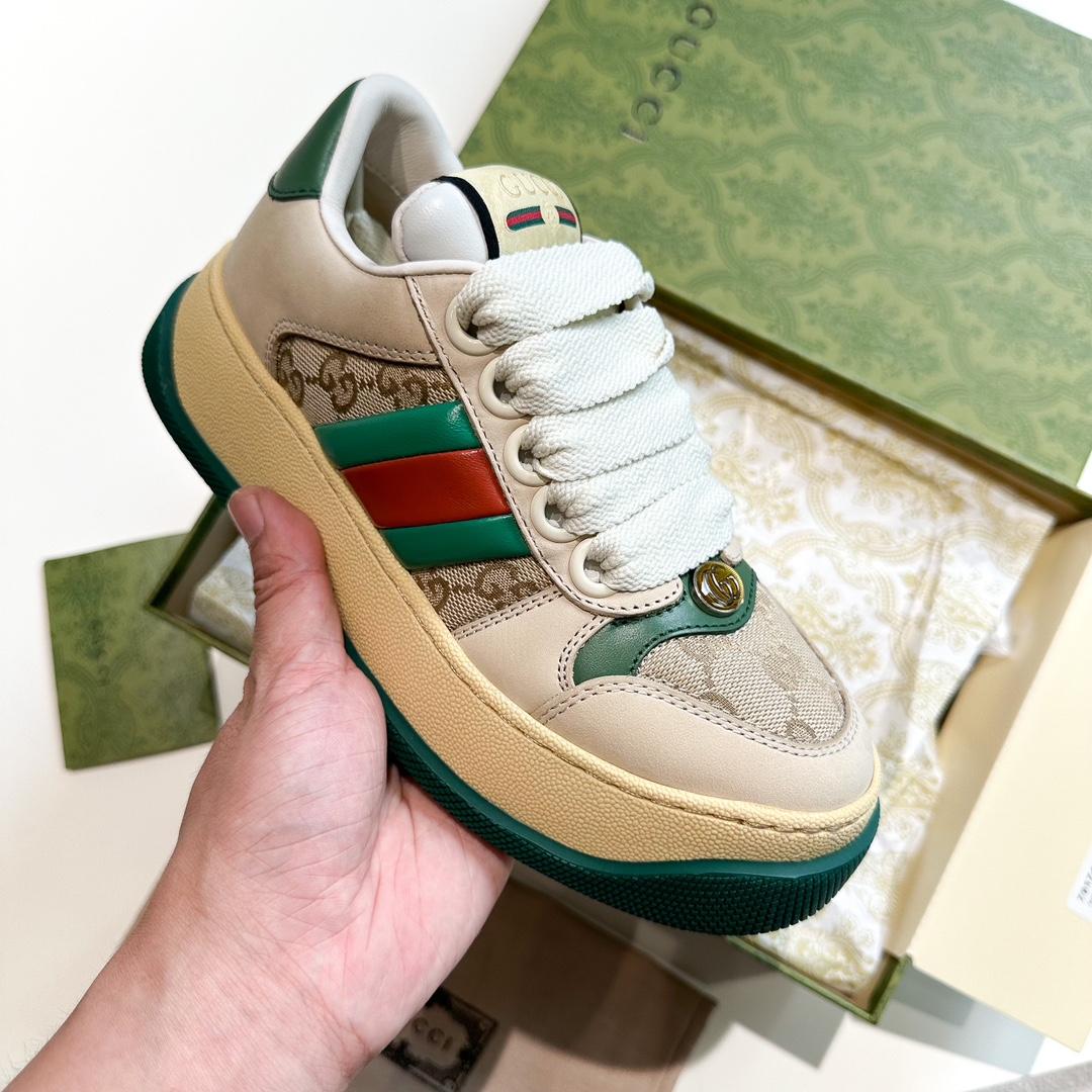 Gucci Screener Trainer With Web - PerfectKickZ
