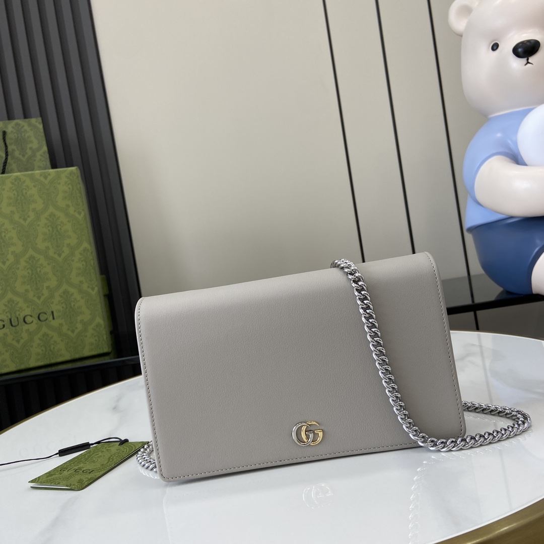 Gucci GG Marmont Chain Wallet - PerfectKickZ