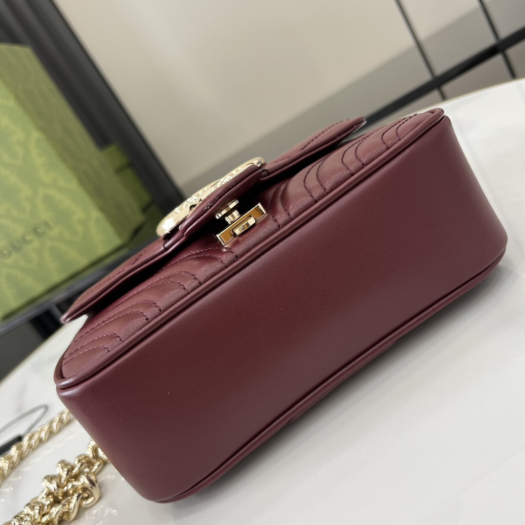 Gucci GG Marmont Mini Top Handle Bag - PerfectKickZ