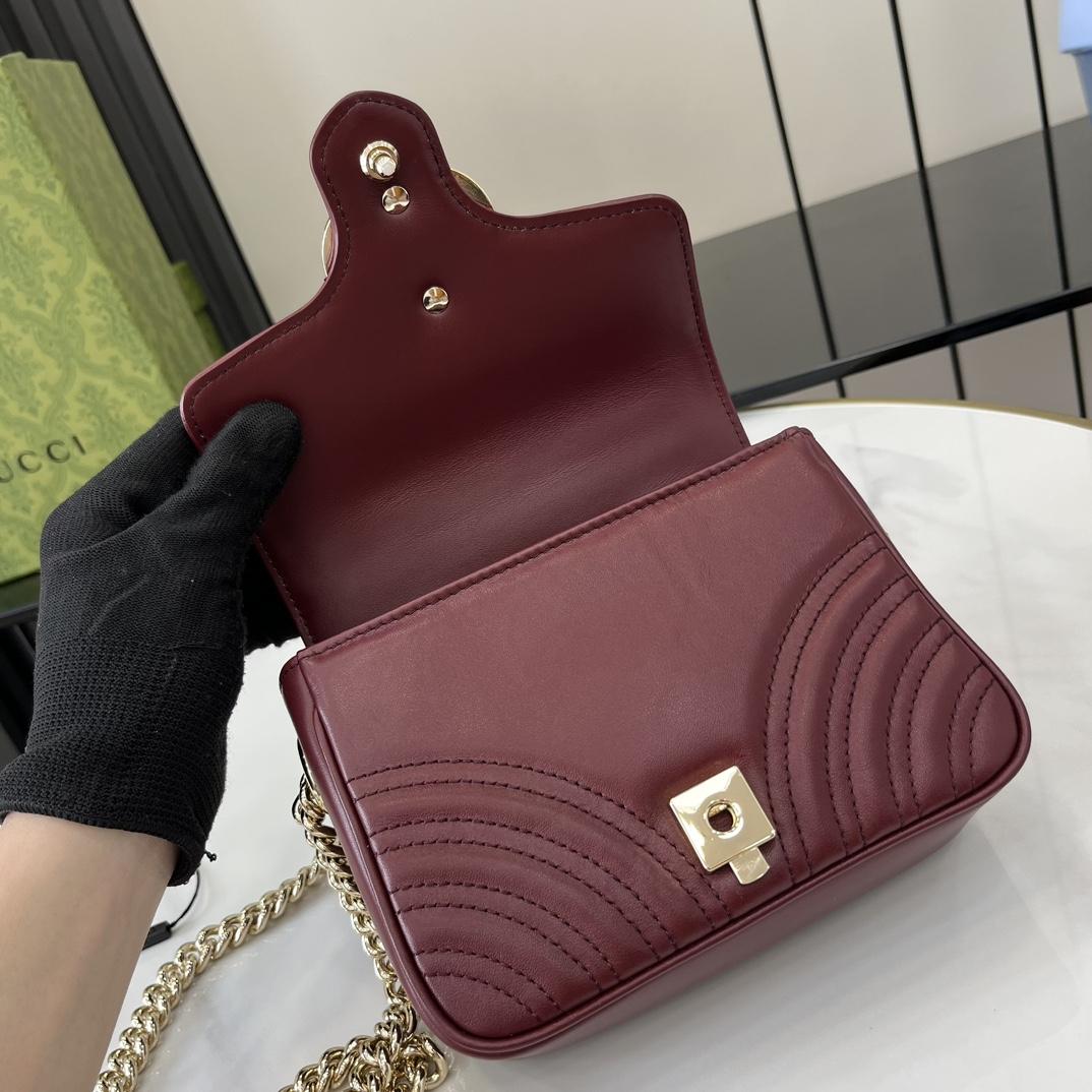 Gucci GG Marmont Mini Top Handle Bag - 
