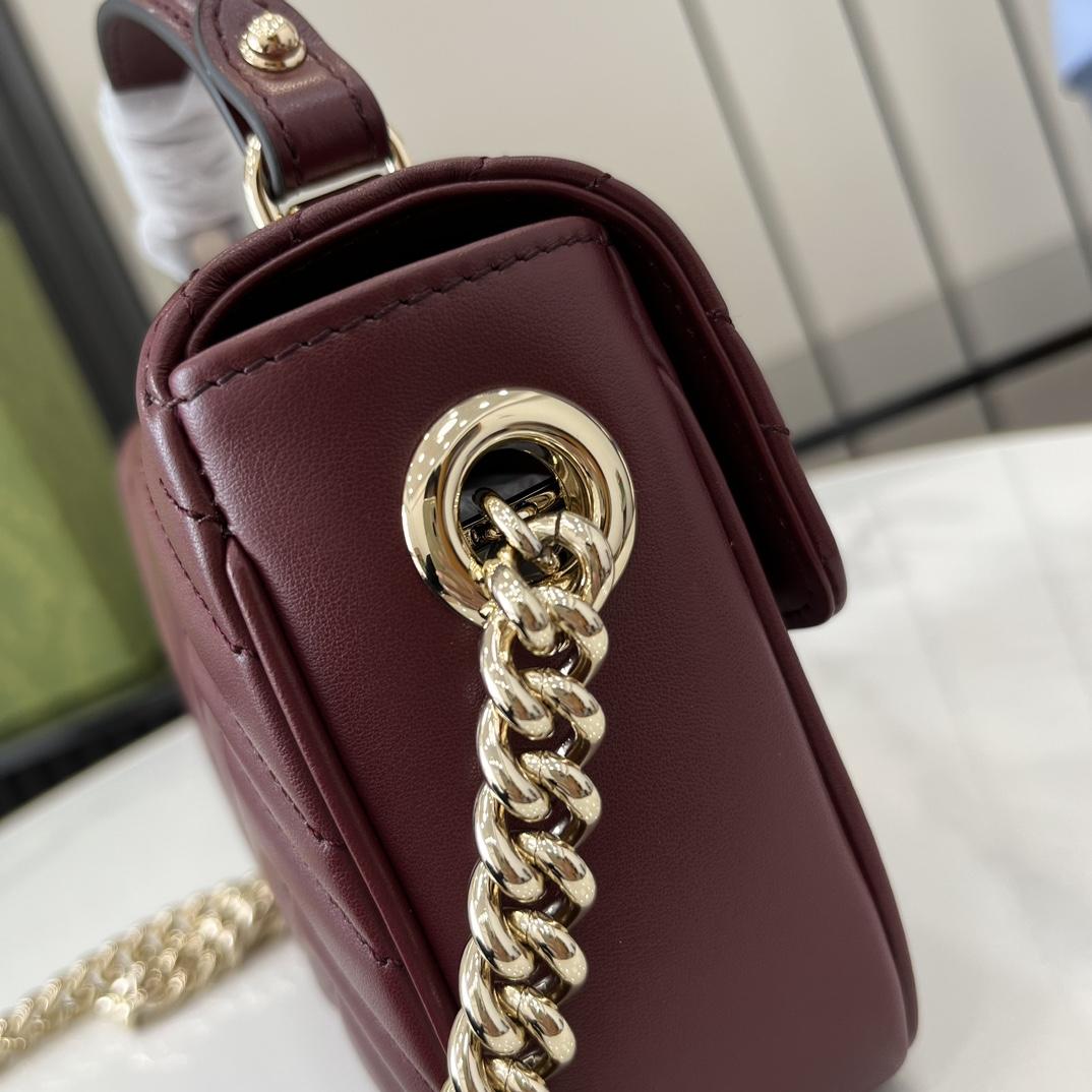 Gucci GG Marmont Mini Top Handle Bag - 