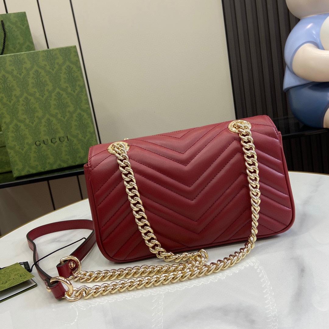 Gucci GG Marmont Mini Shoulder Bag - PerfectKickZ
