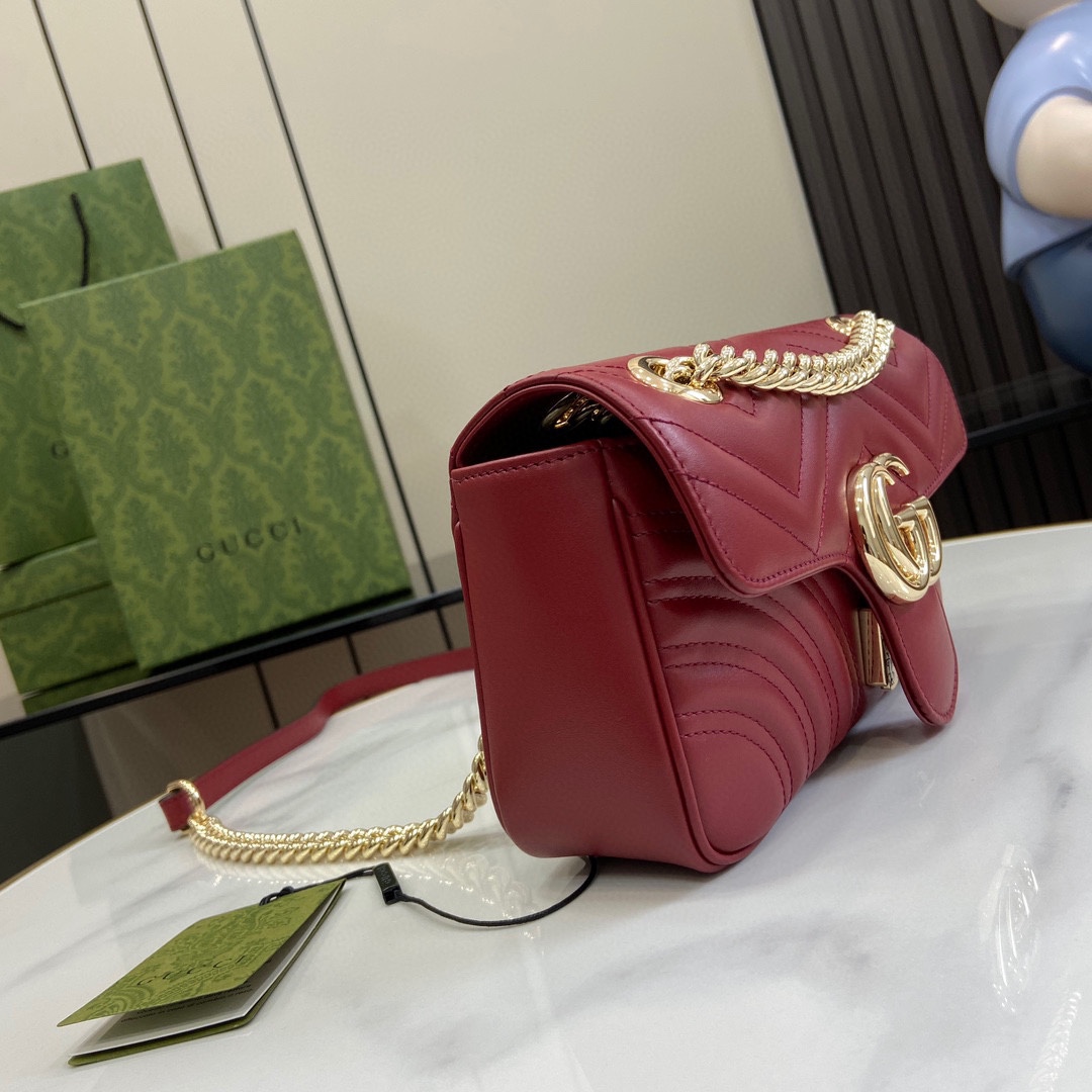 Gucci GG Marmont Mini Shoulder Bag - PerfectKickZ